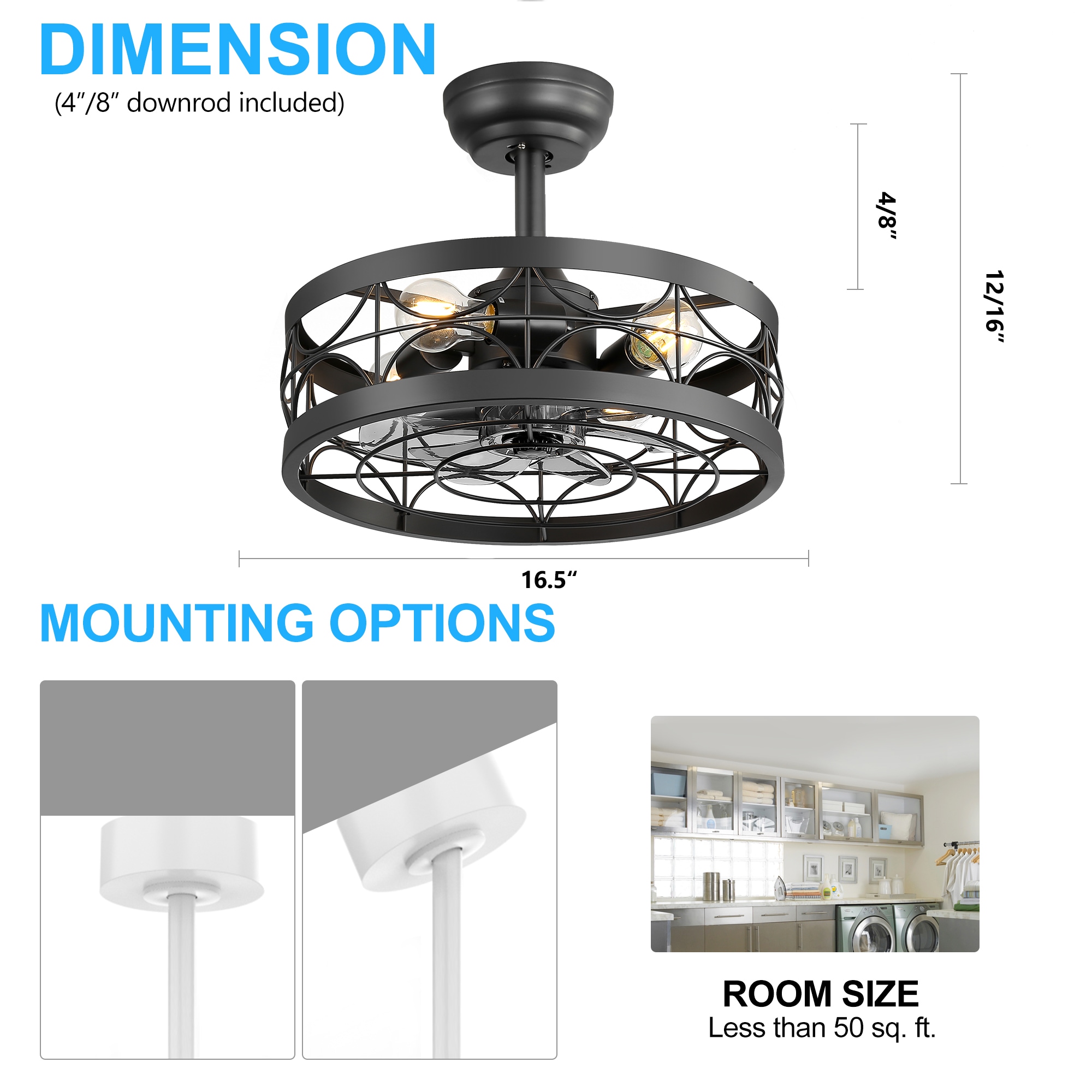 Breezary 35003-BK Ceiling-Fans - View #9