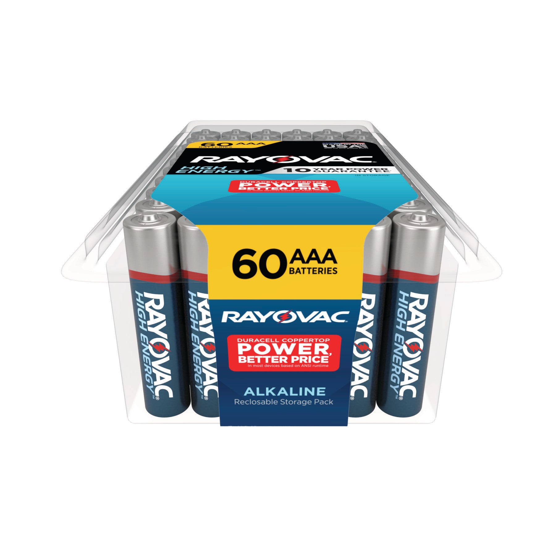 Rayovac High Energy Alkaline AAA Batteries (60-Pack) in the AAA Batteries  department at