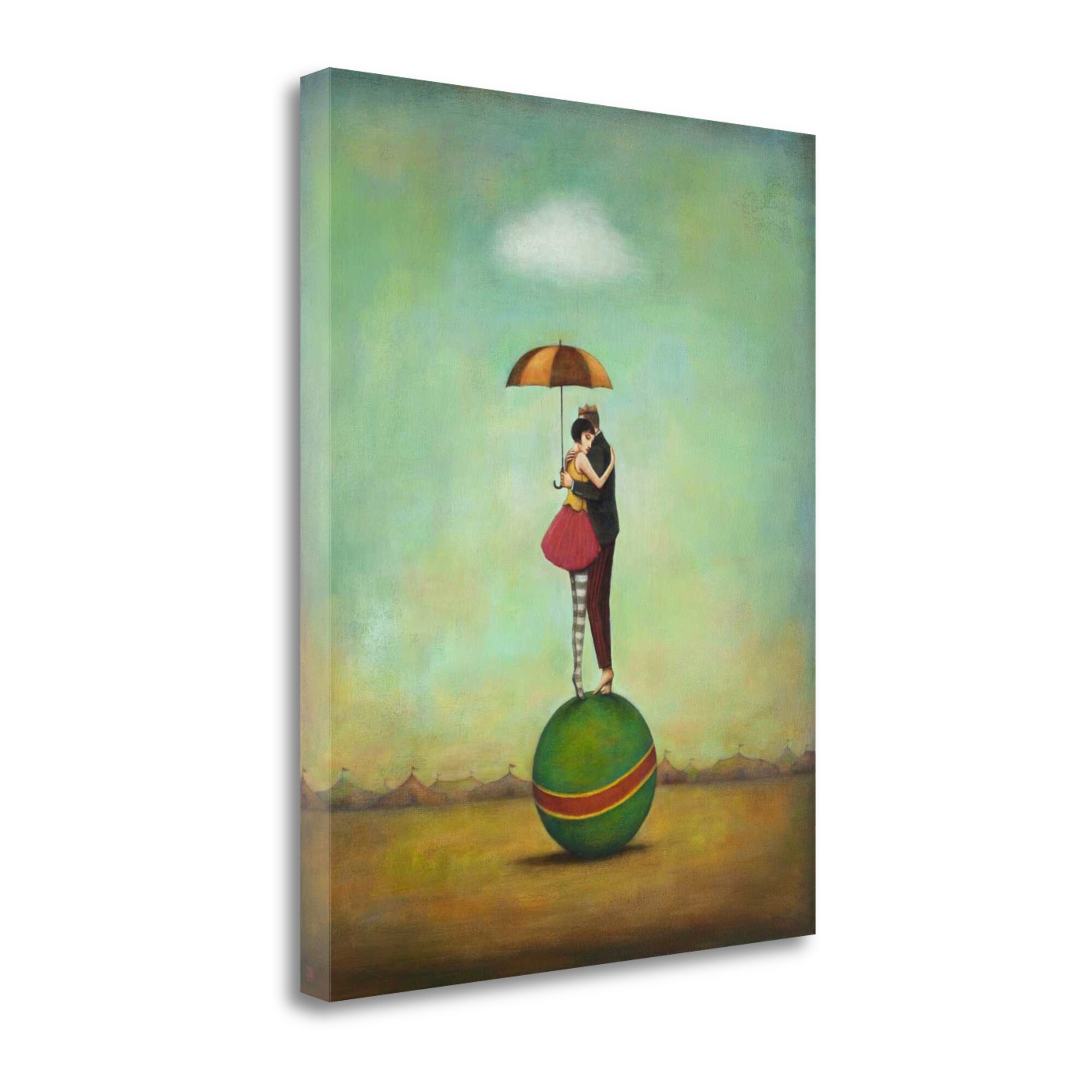 Tangletown Fine Art ICH1104D-3240C 40-in H x 32-in W People Print on Canvas