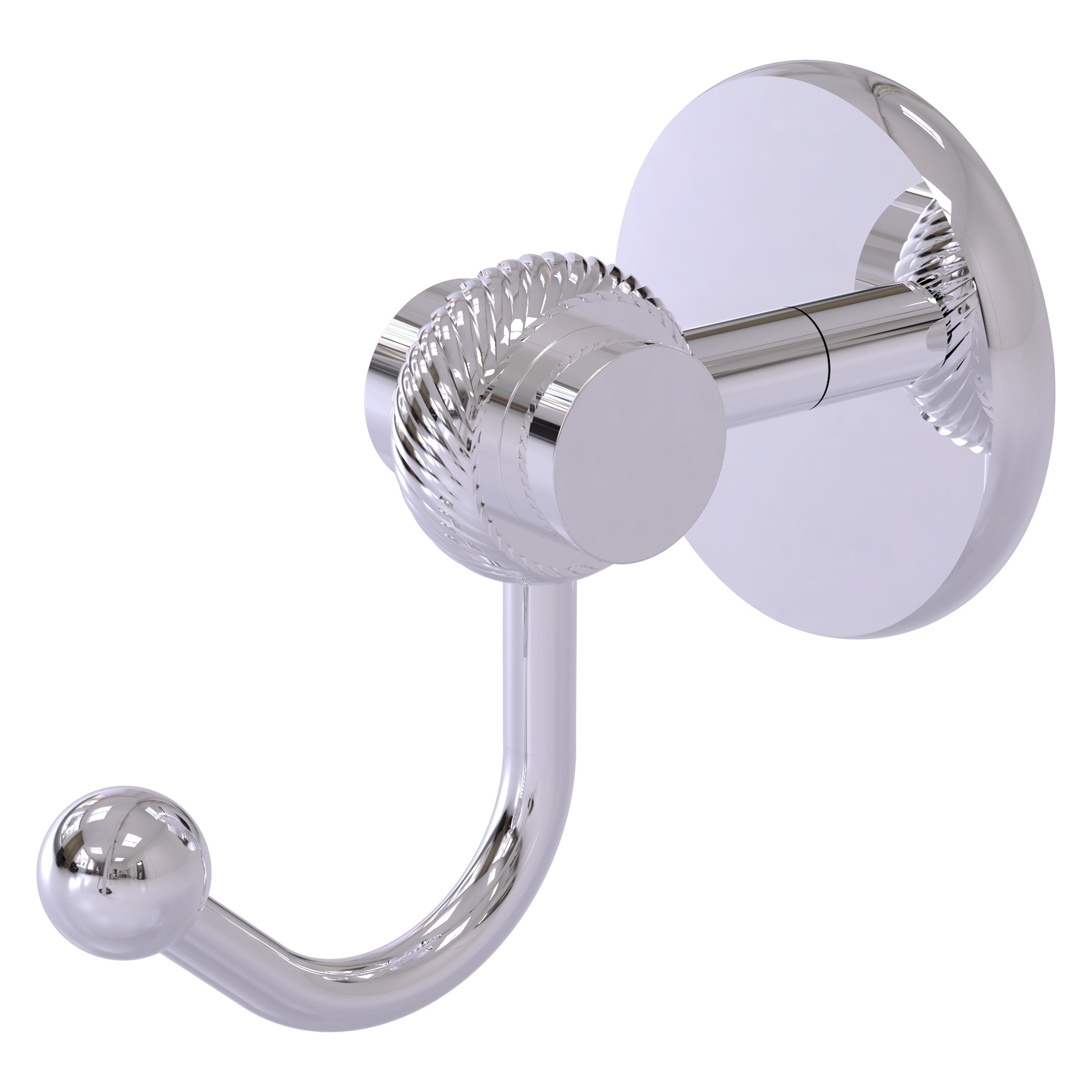 Allied Brass 7220T-PC Satellite Orbit Two Polished Chrome Single -Hook Wall mount Towel Hook