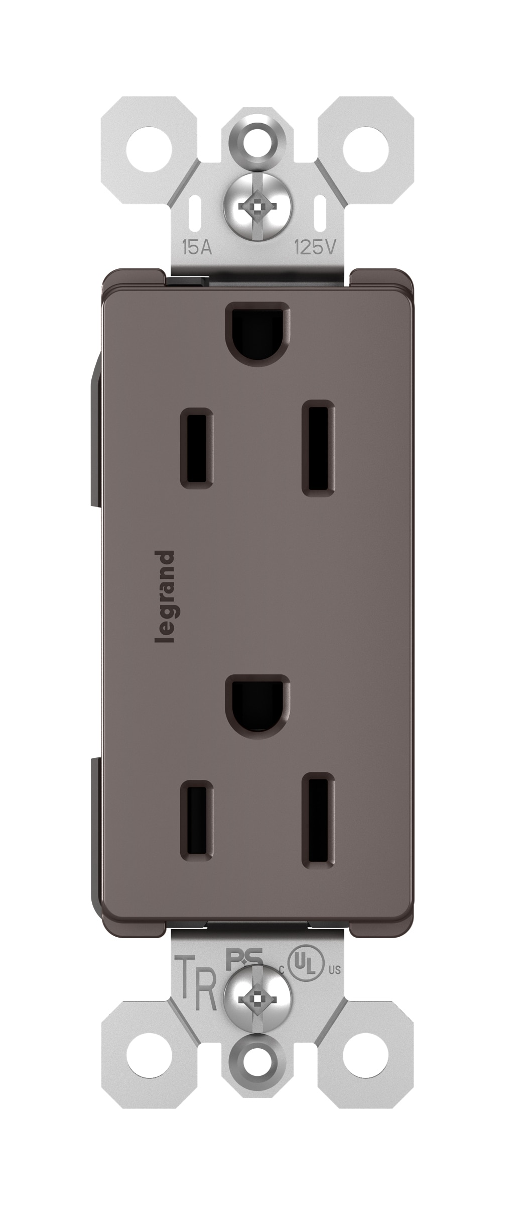 Legrand 885TRCC8 radiant 15 -Amp 125-volt Tamper Resistant Residential Decorator Outlet , Brown