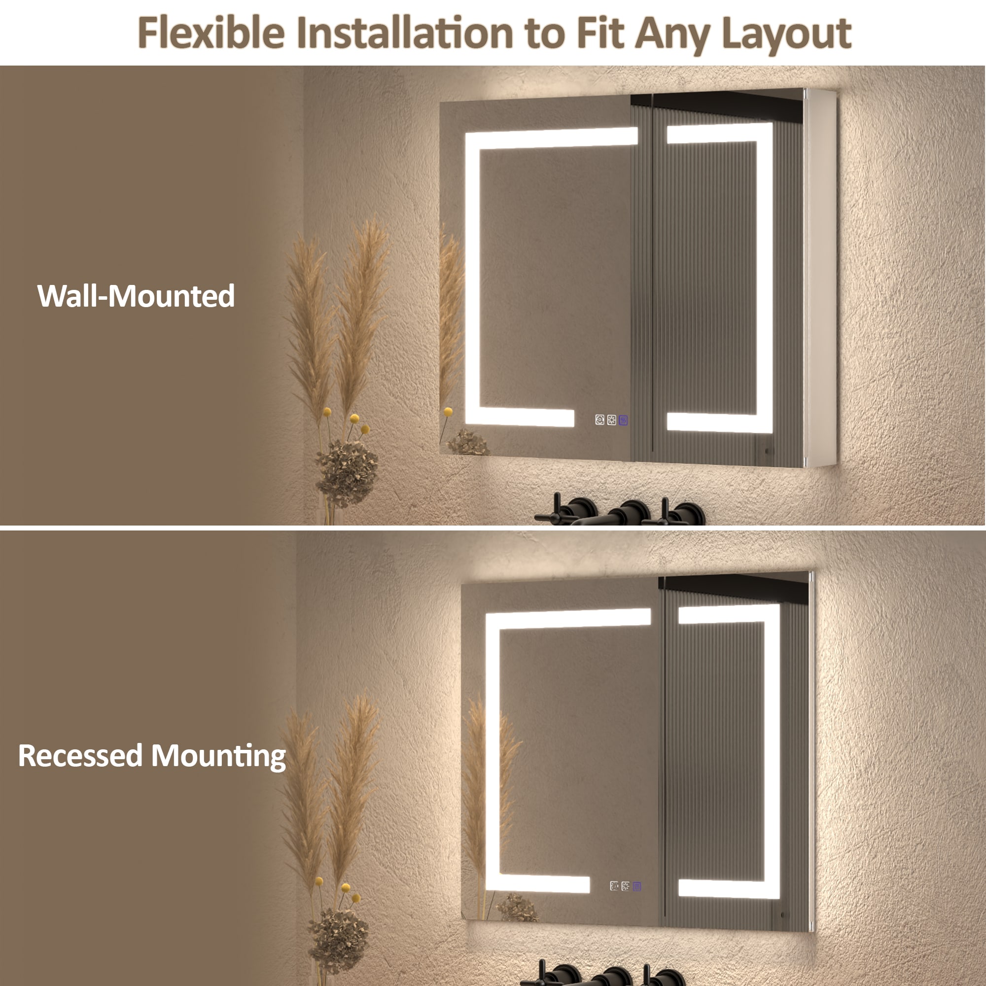 ExBrite LWSDHMC3026V3 Bathroom-Medicine-Cabinets - View #15