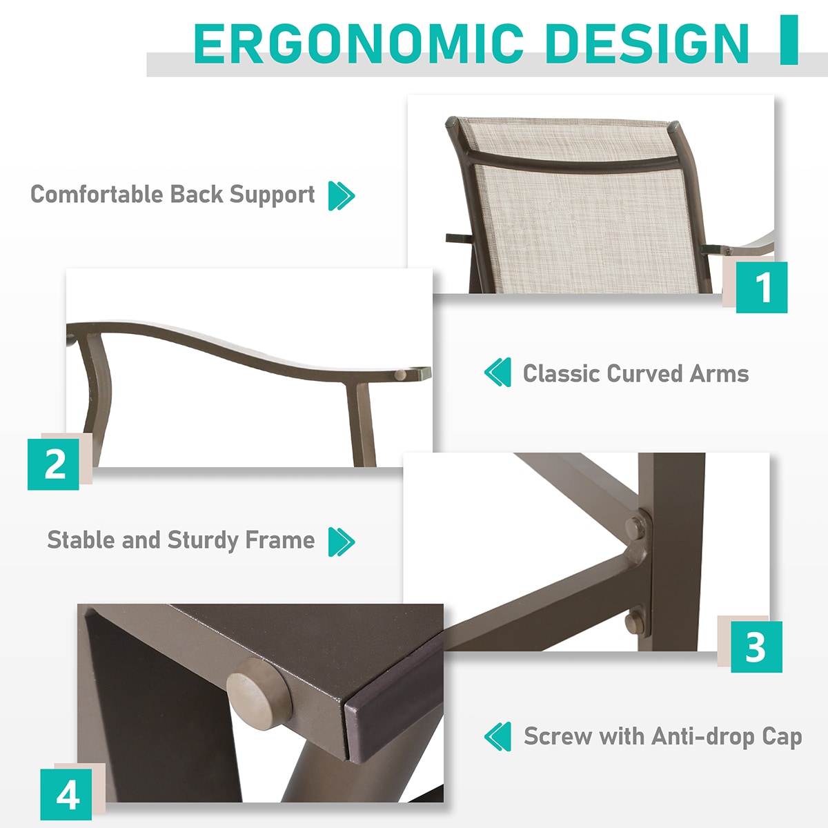 Crestlive Products CL-ST005BEI Patio-Chairs - View #8