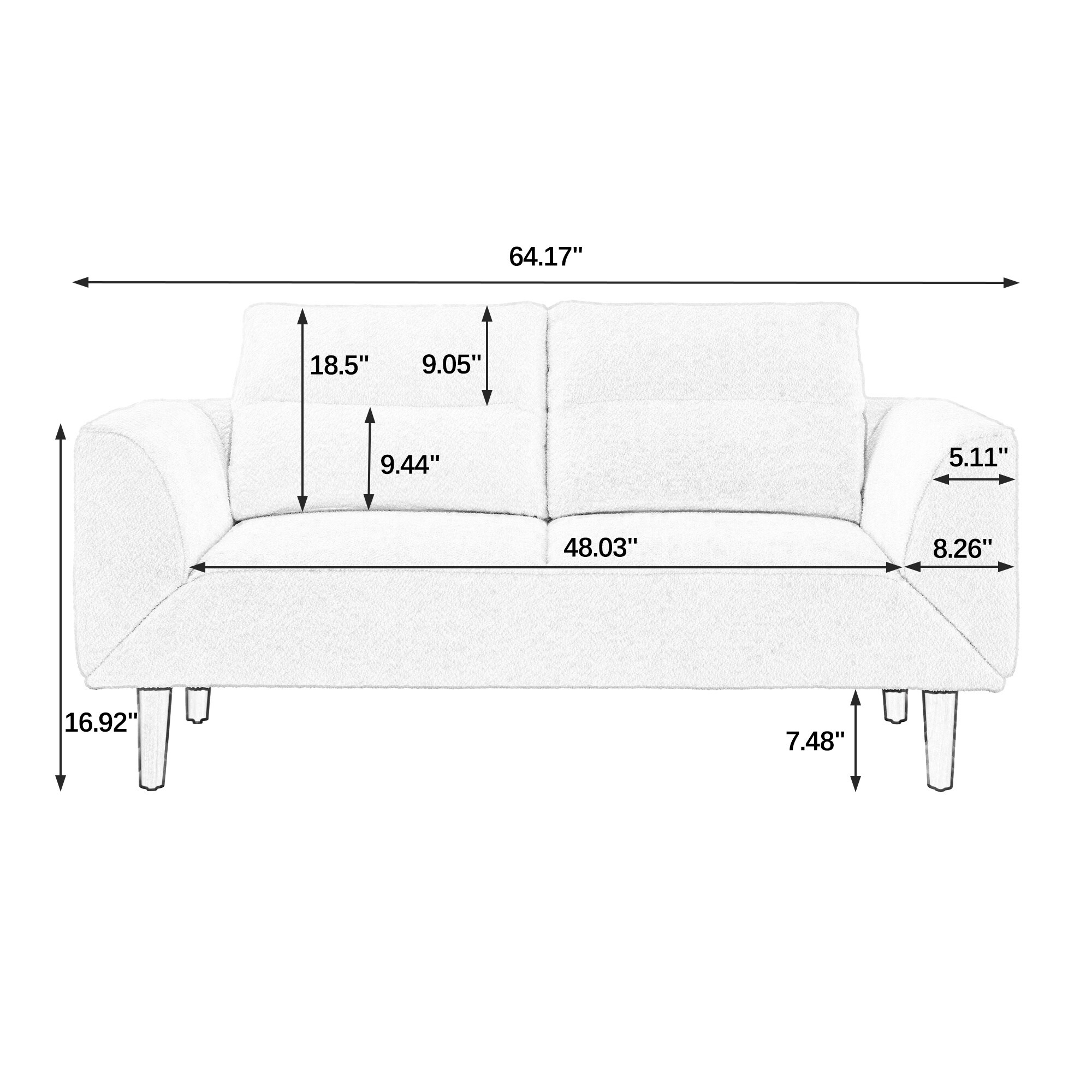 BABOOM BOM-P180470-OR Sofas-Loveseats - View #9