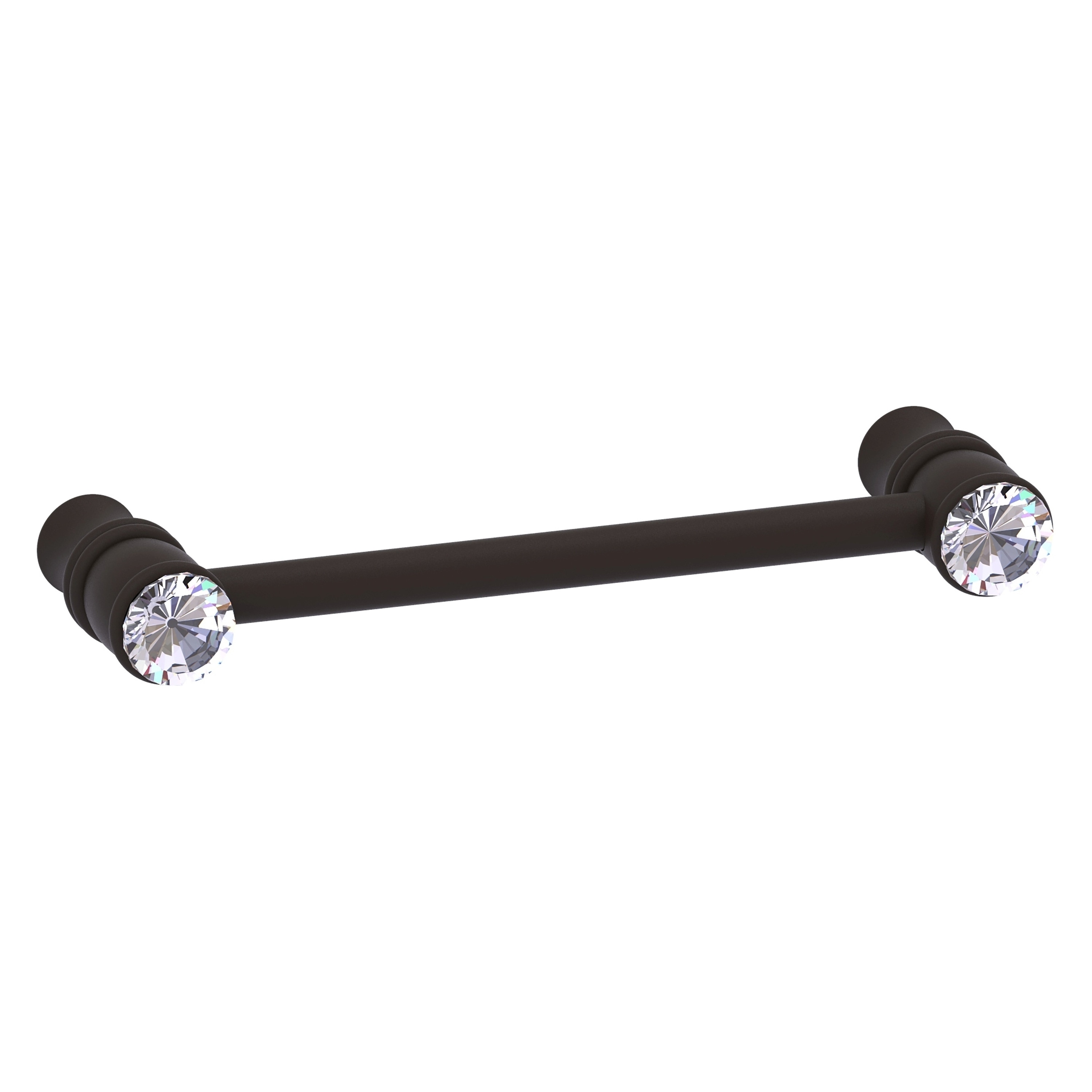 Allied Brass CC-30-4-ORB Carolina Crystal 4-in , 102mm Center to Center Oil Rubbed Bronze Dual Mount Cylindrical Bar For Use on Appliances Drawer Pulls