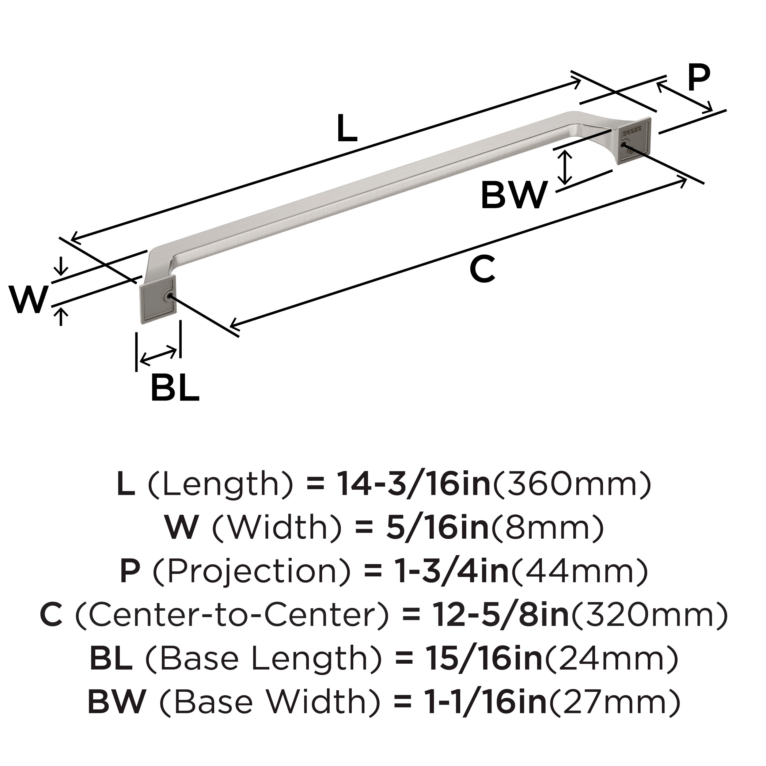Amerock BP36925G10 Cabinet-Pulls - View #3