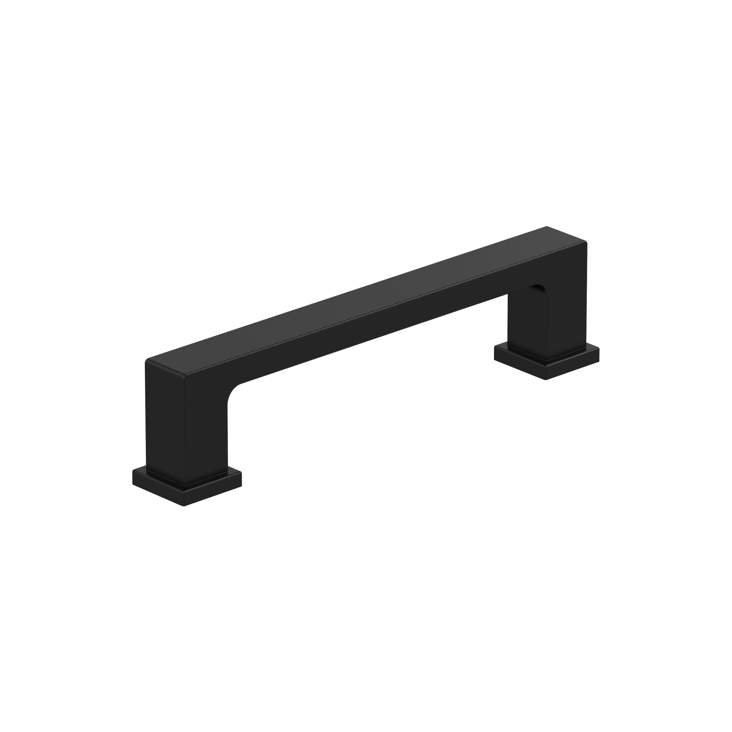 Amerock 25VMP37031MB Bridgeport 3-3/4-in , 96mm Center to Center Matte Black Rectangular Bar 25 -Pack