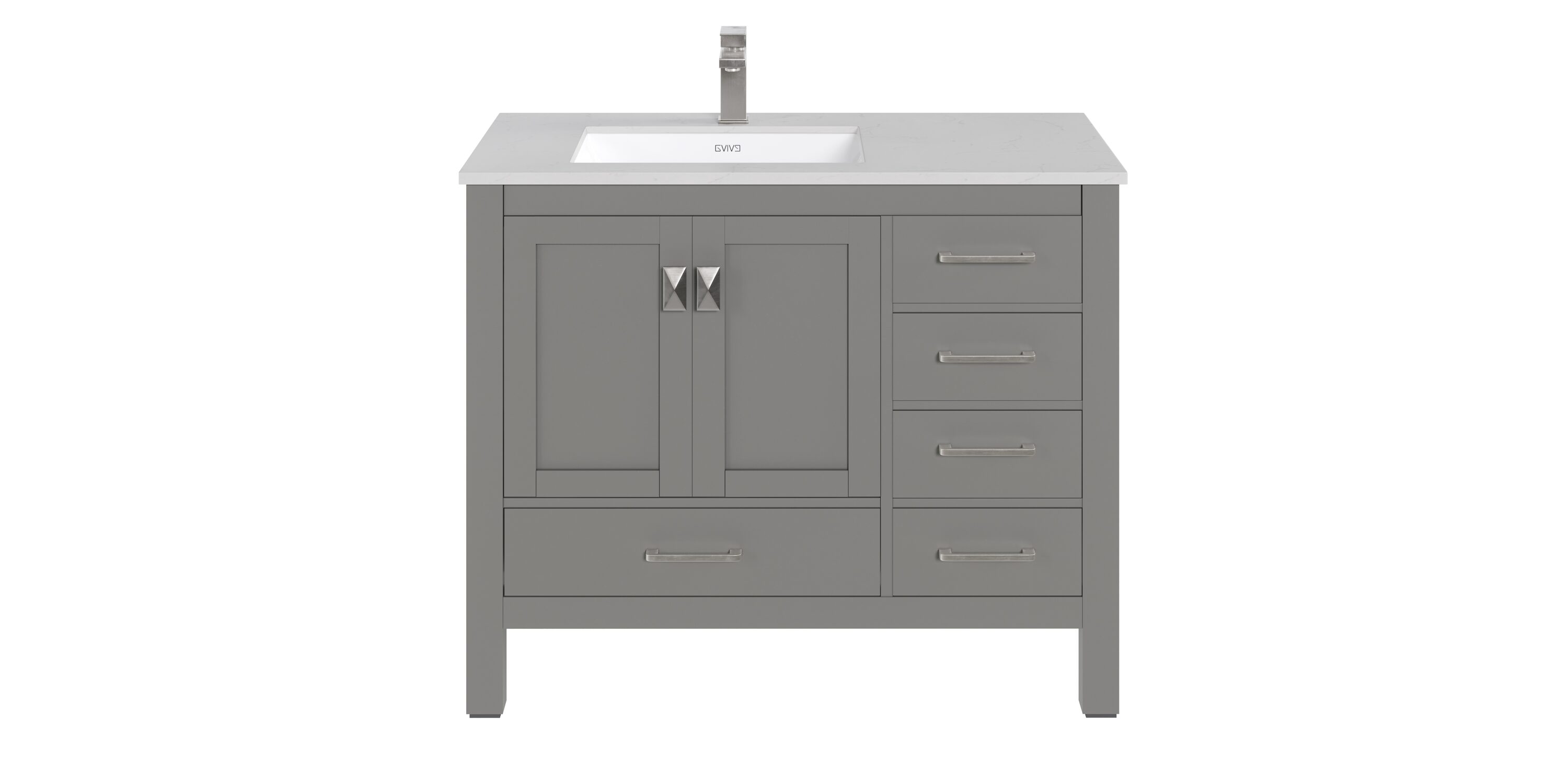 Eviva TVN414-42X18GR-L Bath-Vanity-Combo - View #8