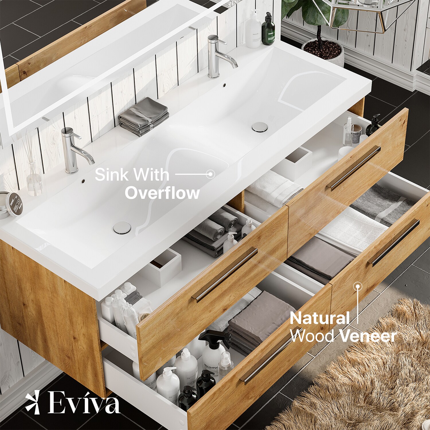 Eviva EVVN144-57NOK Bath-Vanity-Combo - View #4