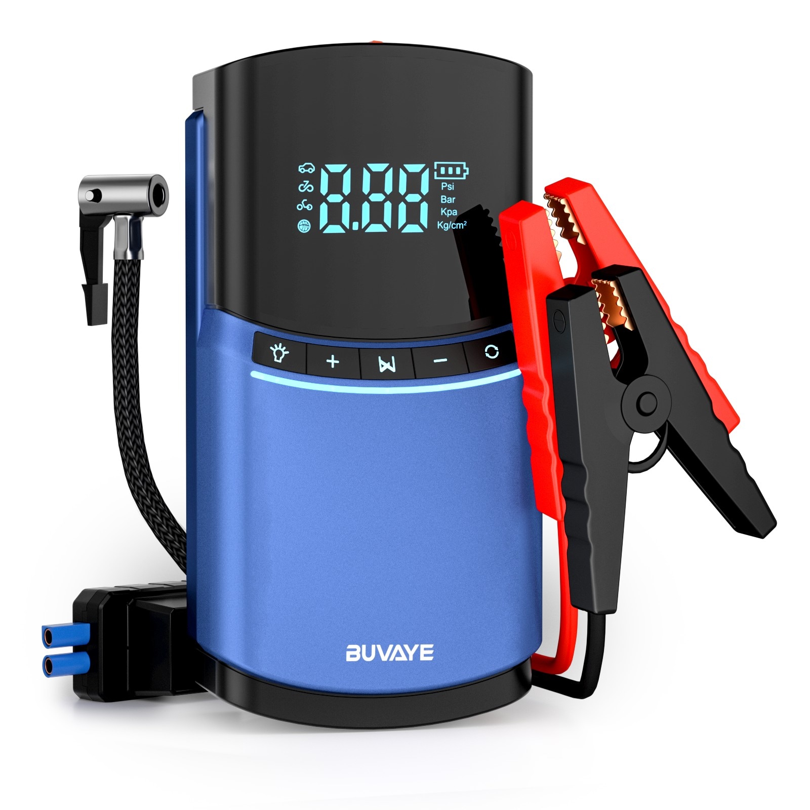  CJ23-012 Phivve 3-IN-1 4000 -Amp 12 -Volt Portable Car Battery Jump Starter with Digital Display