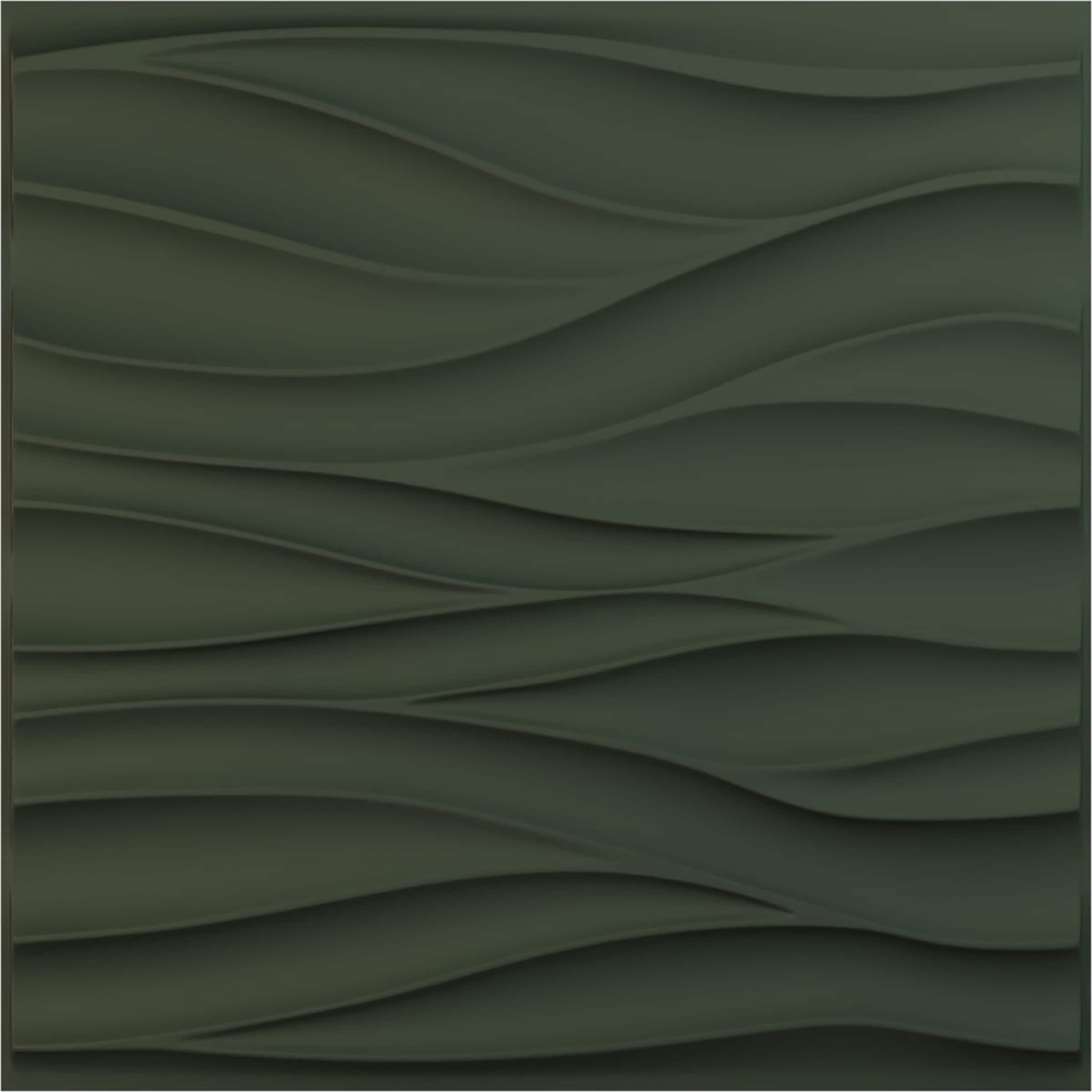 Ekena Millwork WP20X20RPGHC 19-5/8-in x 19-5/8-in Embossed Paintable/Stainable Green PVC Wall Panel (