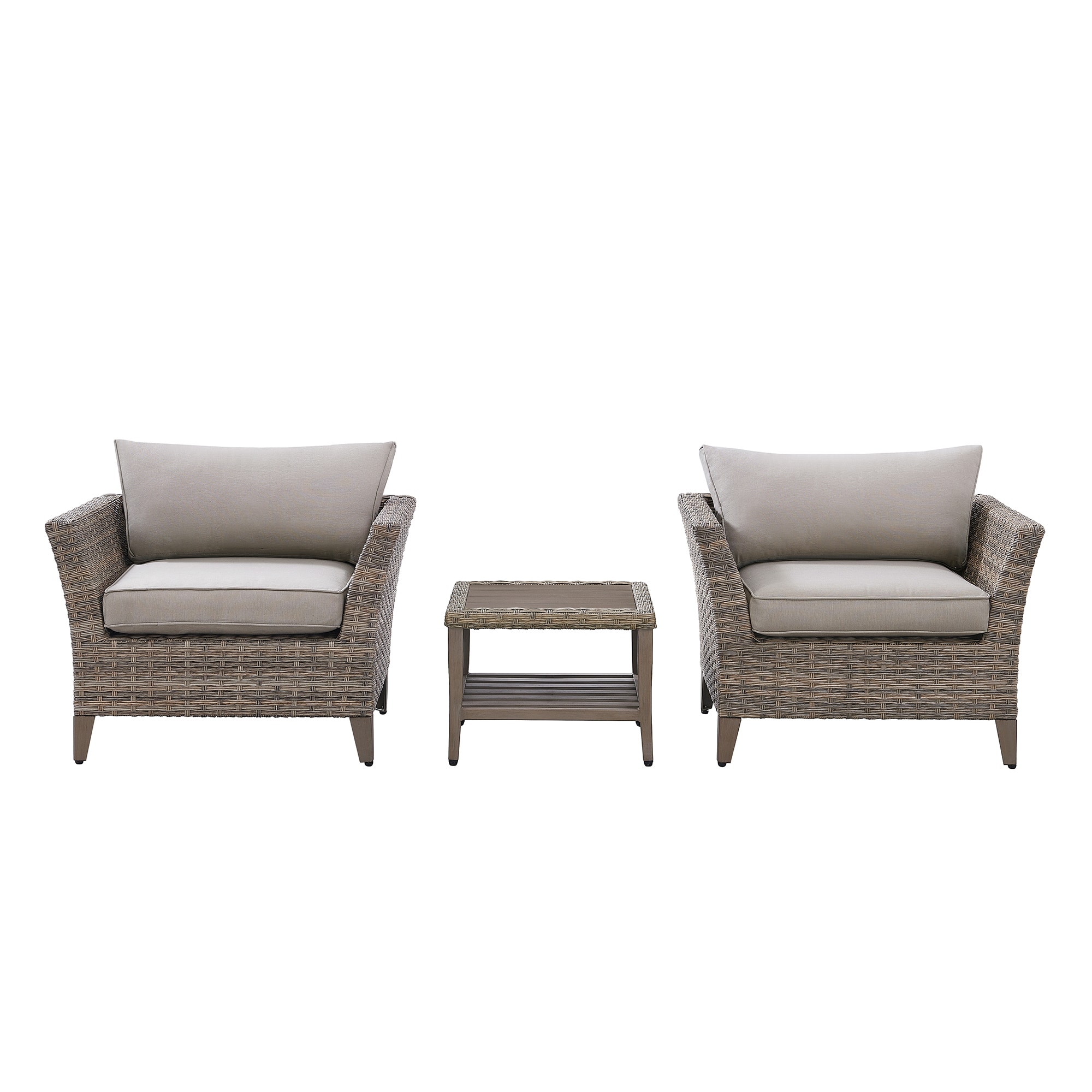 Martha Stewart Thornfield 7-Piece Gray Aluminum Frame Patio Dining Set with  Gray Polyester Cushions in the Patio Dining Sets department at Lowes.com