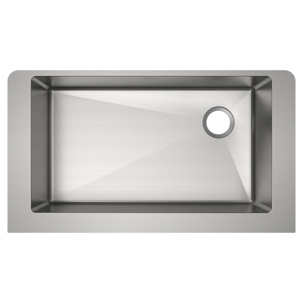 Crosstown 36" Satin Stainless Steel Farmhouse Kitchen Sink