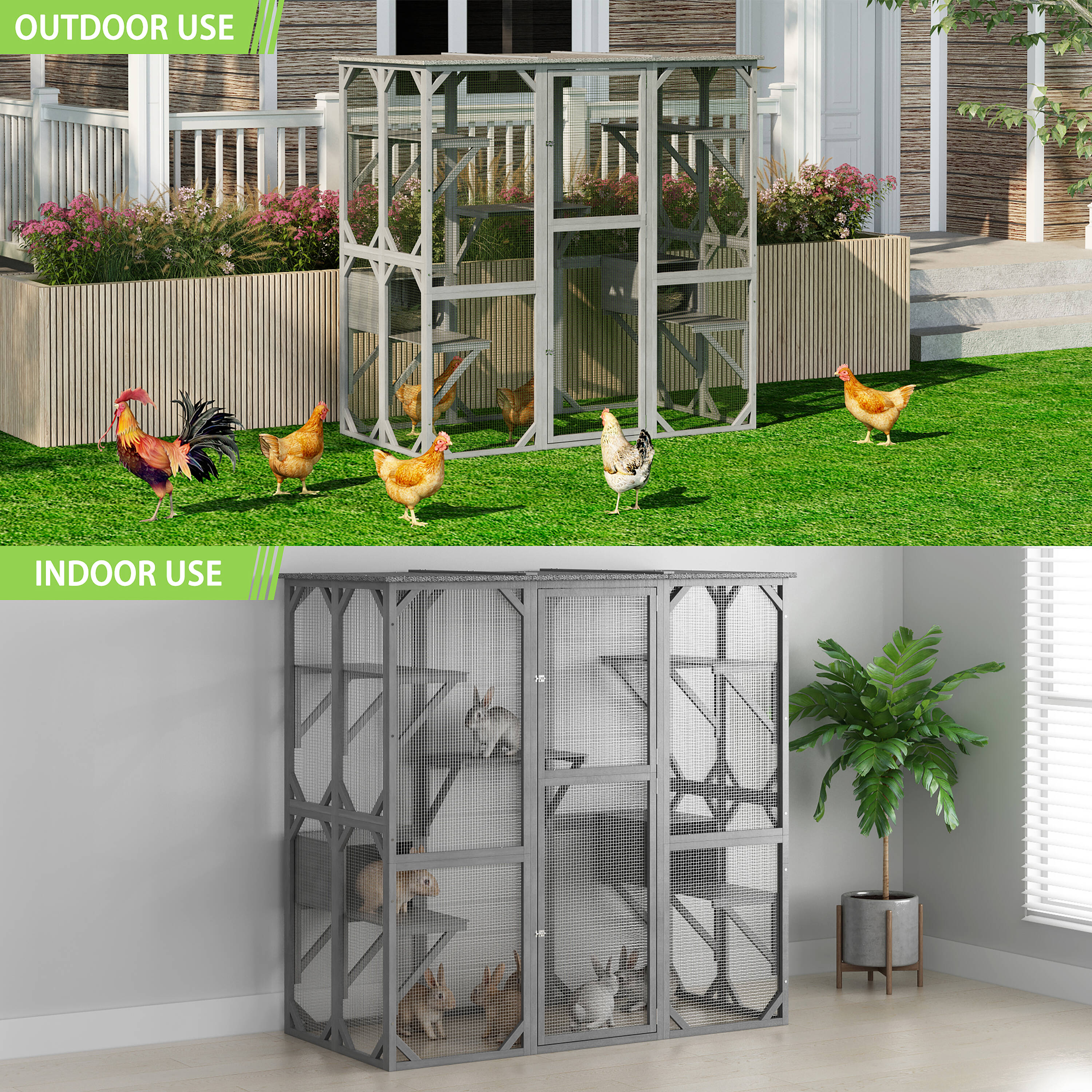 MIDHAM KF150139-01+02 Chicken-Coops-Rabbit-Hutches - View #11