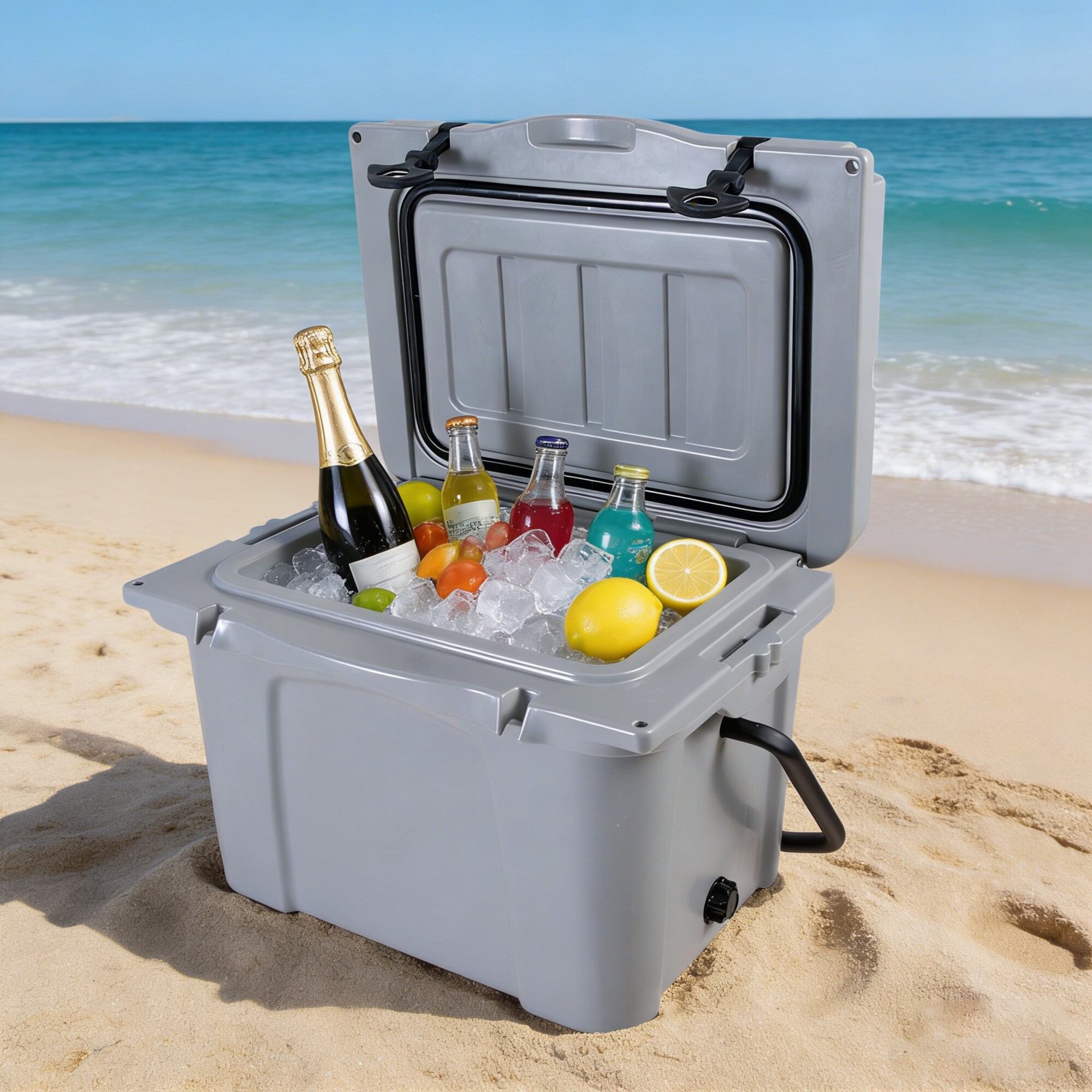 Wooakway 25QT Portable Cooler Insulated Hard Cooler with Bottle Opener ...