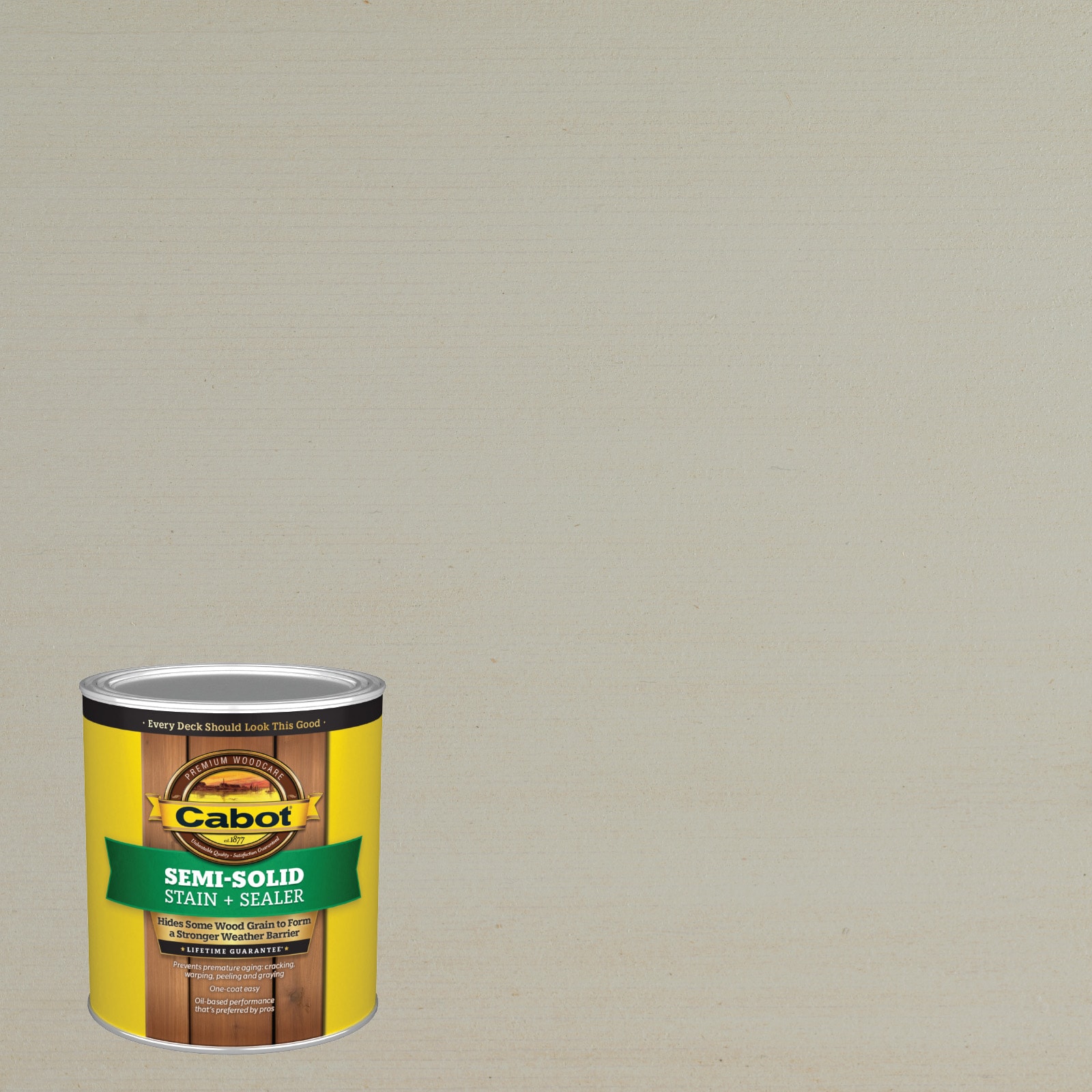 Cabot SEACOAST GRY-1028060 Seacoast Gray Semi-solid Exterior Wood Stain and Sealer in One ( 1-quart )