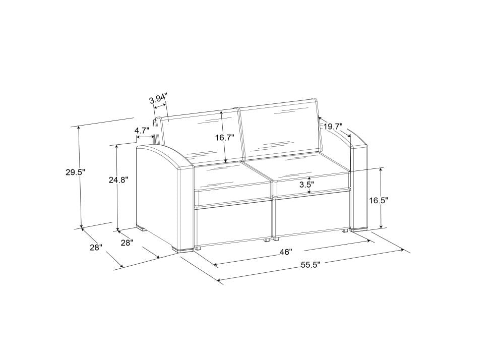 Relax A Lounger LSSA306STR Sofas-Loveseats - View #6