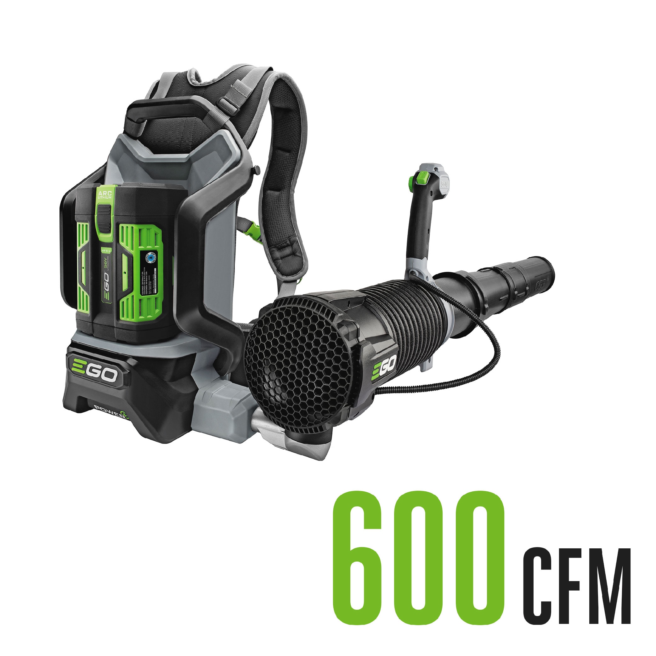 EGO POWER+ 56-volt 600-CFM 145-MPH Battery Backpack Leaf Blower 7.5 Ah  (Battery and Charger Included) in the Leaf Blowers department at