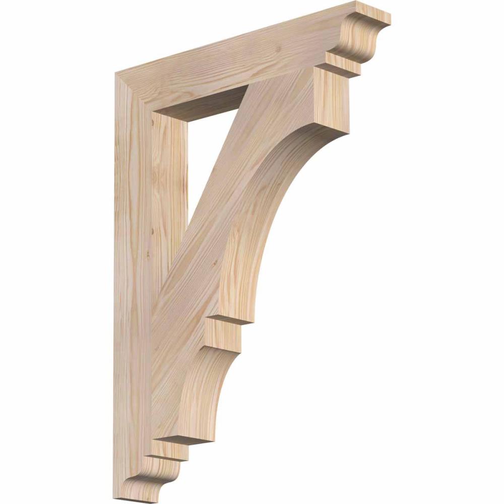 Ekena Millwork BKT04X22X30BOA01SDF Balboa traditional smooth 3-1/2-in x 22-in x 30-in Douglas fir Brown Wood Standard bracket