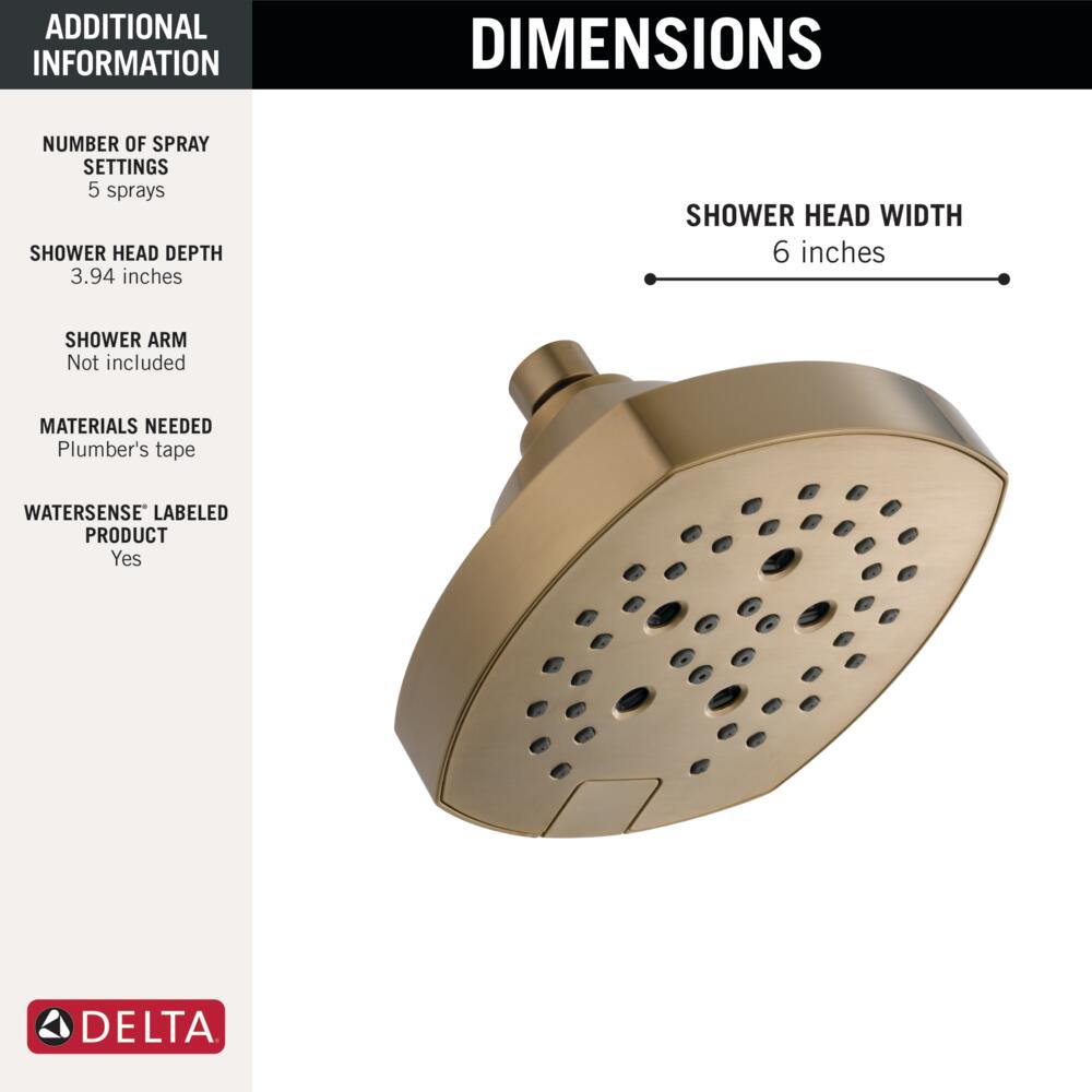 Delta 52663-CZ-PR Fixed-Showerhead - View #4