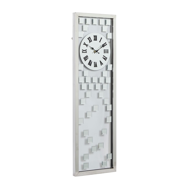 Grayson Lane Og Rectangle Wall Glam Clock In The Clocks Department At Com - Large Rectangle Wall Clock