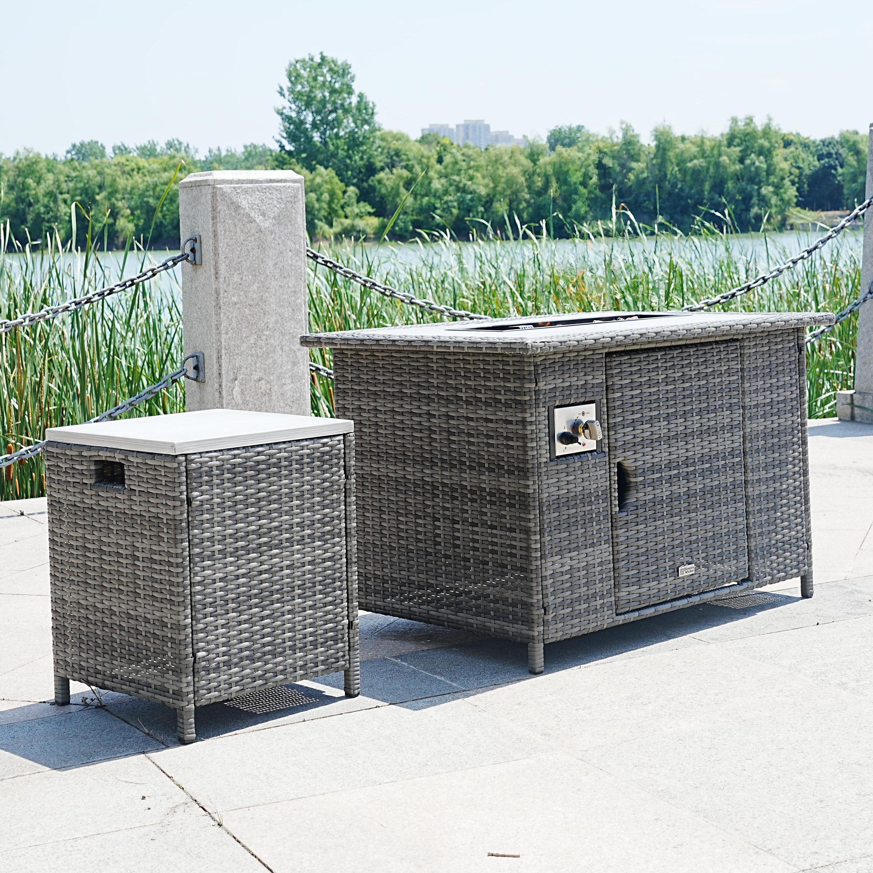 Direct Wicker DWF-1802P-H Outdoor-Gas-Firepits - View #4