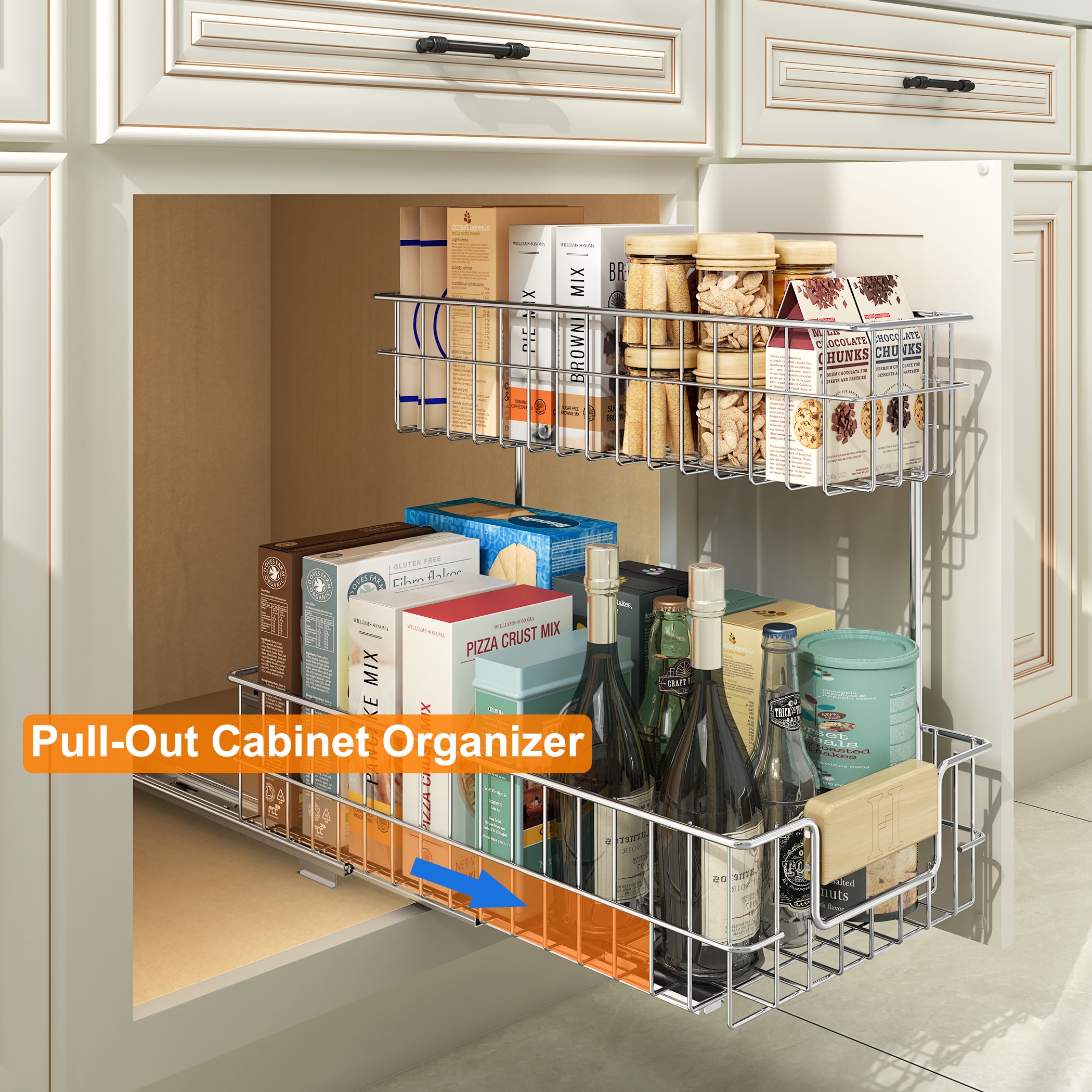 LOVMOR LL-7134005054-LYJ Pull-Out-Cabinet-Baskets - View #3