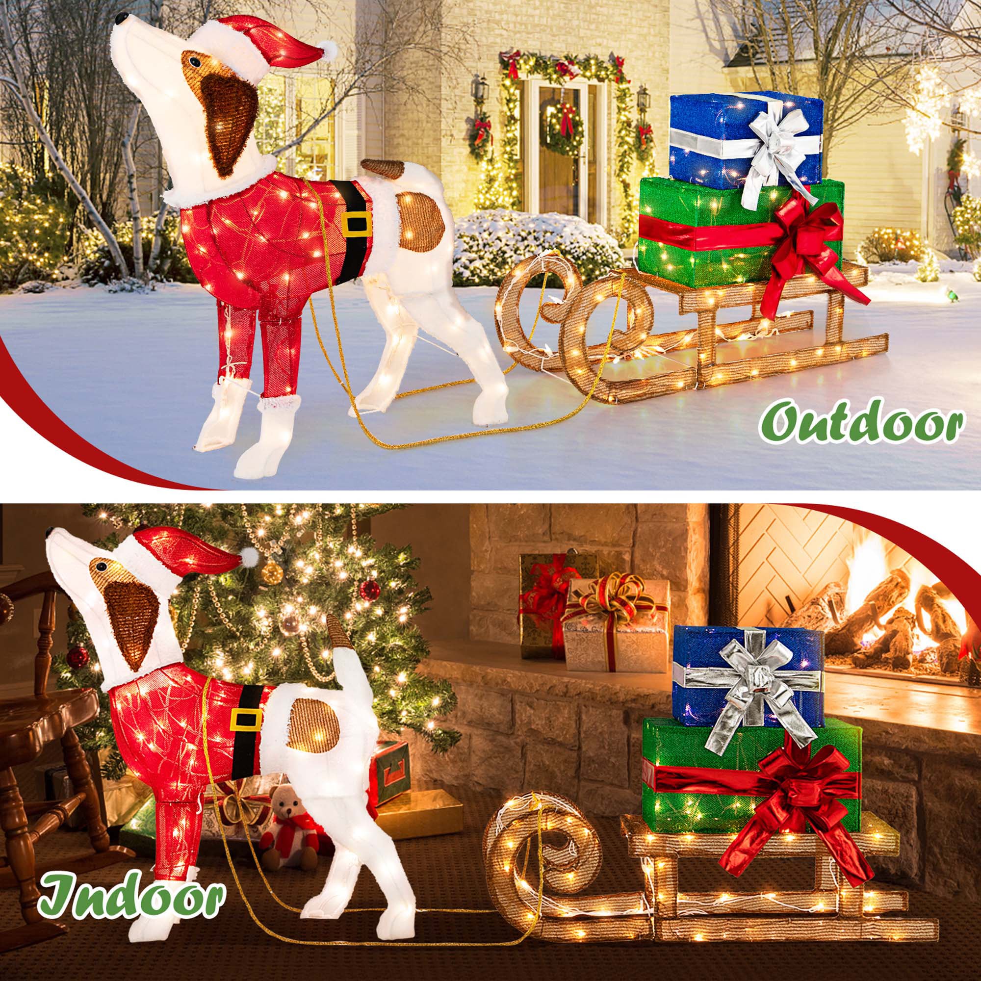 Costway LWS00720 Table-Christmas-Decorations - View #4