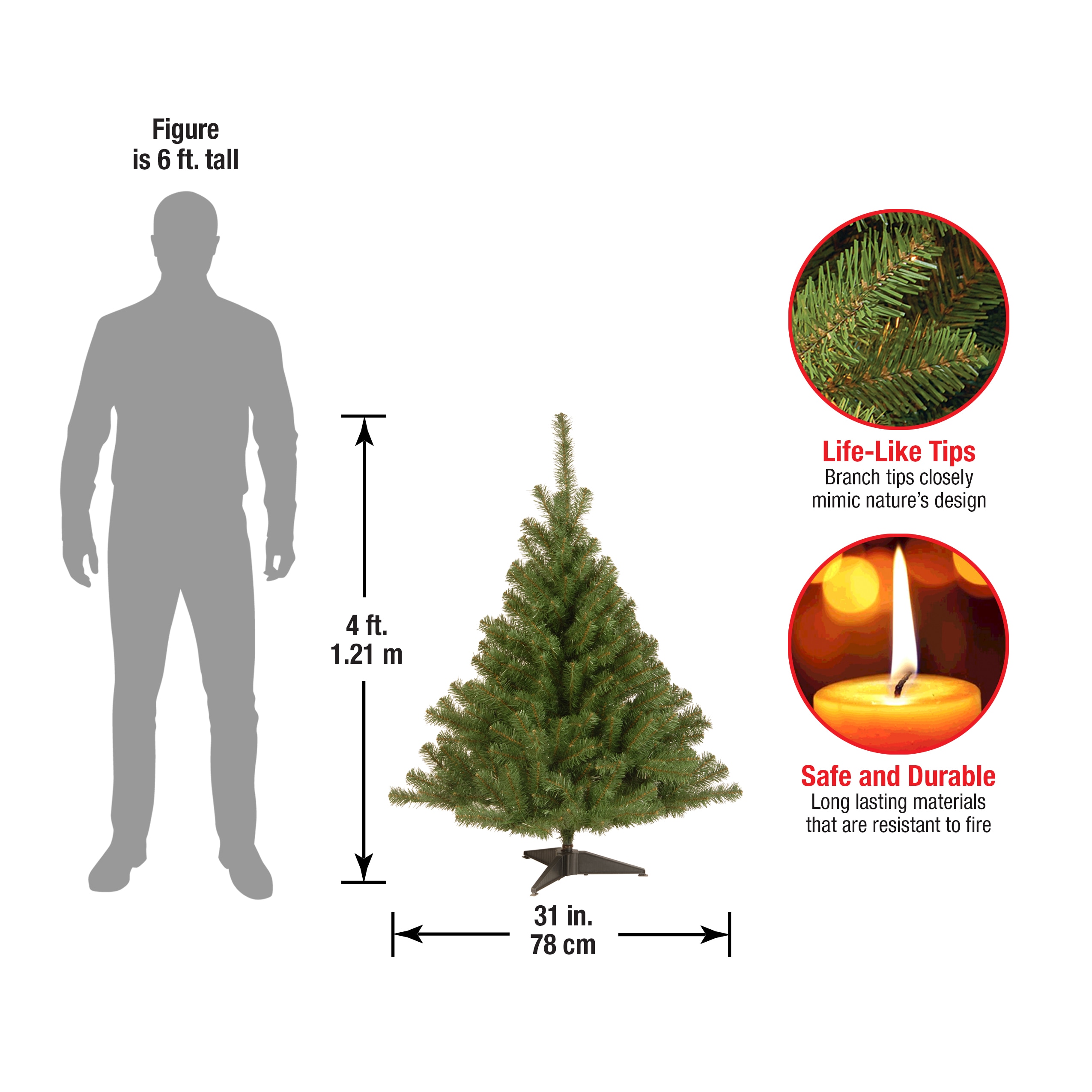 National Tree Company KCDR-40 Artificial-Christmas-Trees - View #6