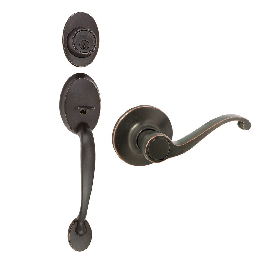 Design House Coventry Oil Rubbed Bronze Keyed Entry Door Handleset with Accent Lever 791699 Sansujyuku sansujyuku.com