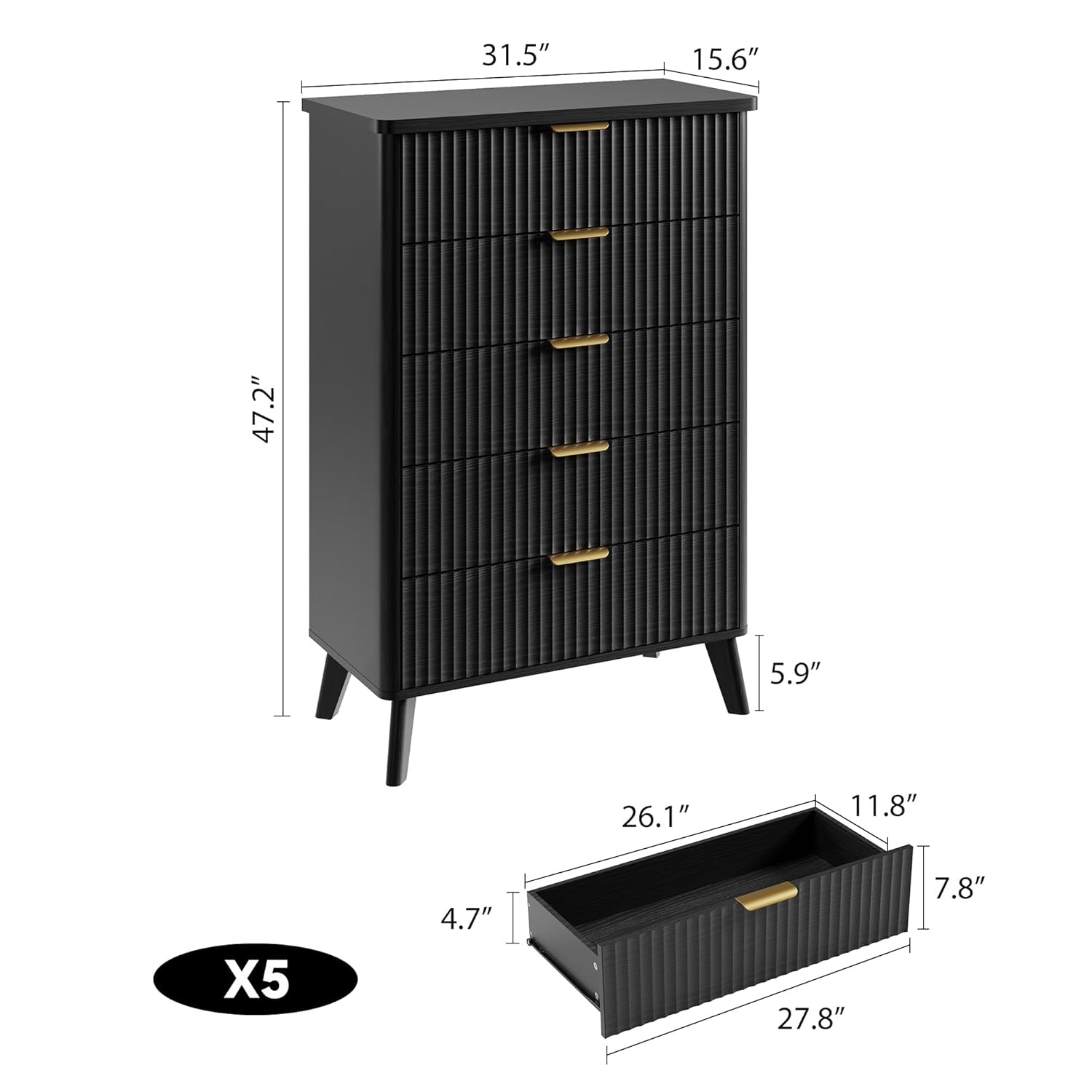 GAOMON TVST1352160 dressers - View #2