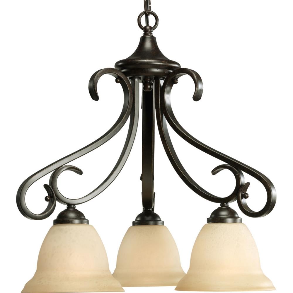 Progress Lighting Torino 3-Light Bronze Transitional Chandelier