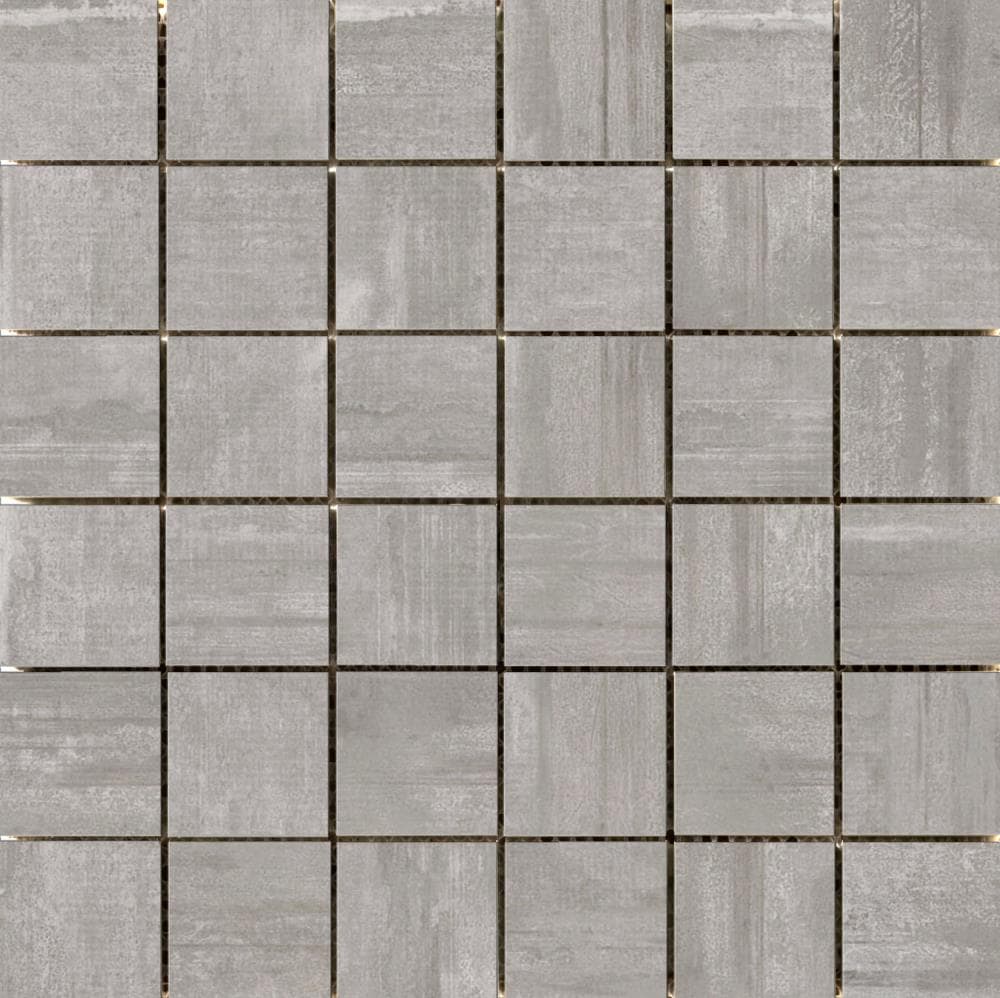 Emser Hangar 10-Pack Smoke Porcelain Border Tile (12-in x 12-in)