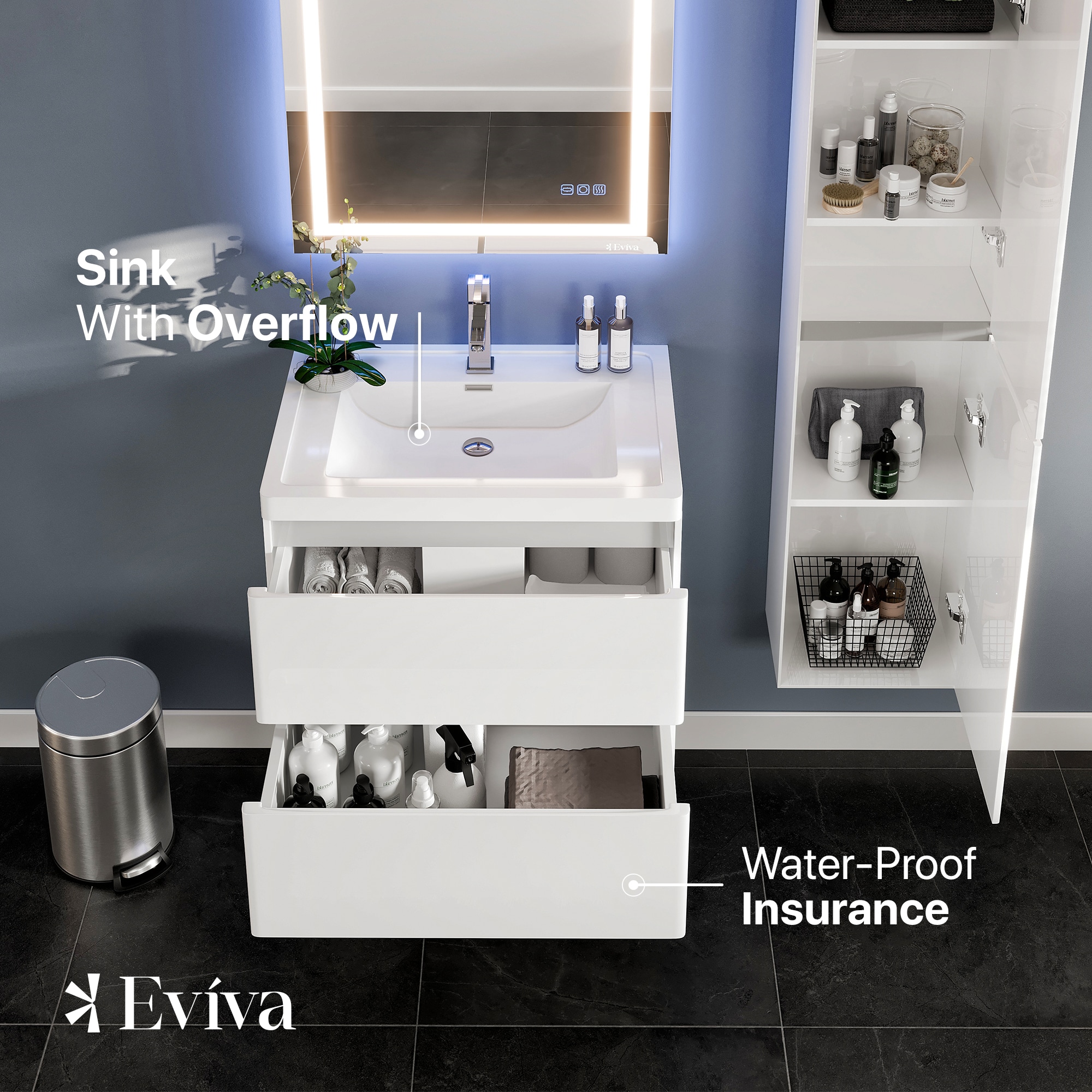 Eviva EVVN700-28WH-WM Bath-Vanity-Combo - View #3