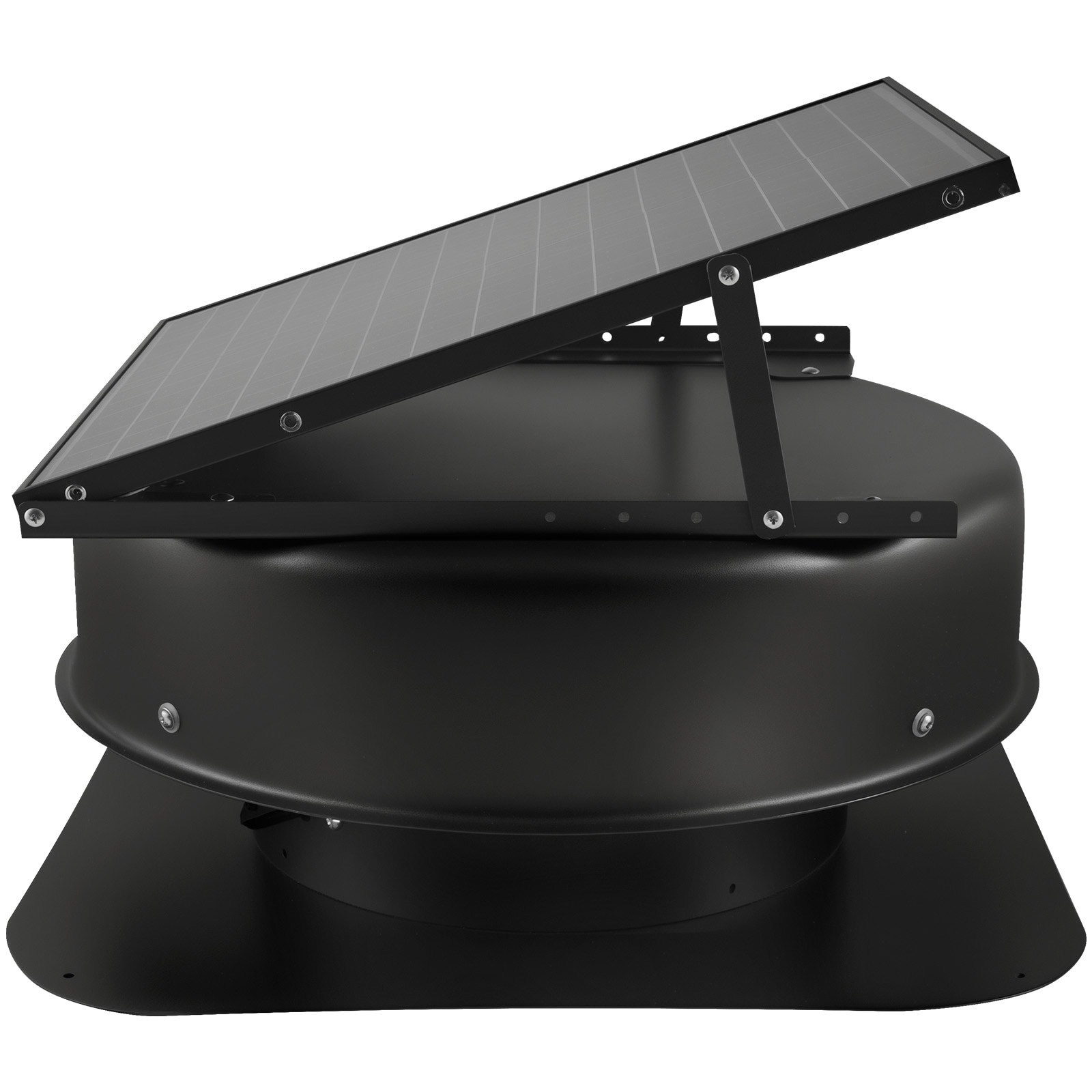 VEVOR Roof Attic Exhaust Fan 50W Smart Solar Roof Ventilation Fan with Thermostat Remote Control 3000 CFM Airflow Built-in Smoke Sensor with Auto Stop for Cooling and Dehumidification