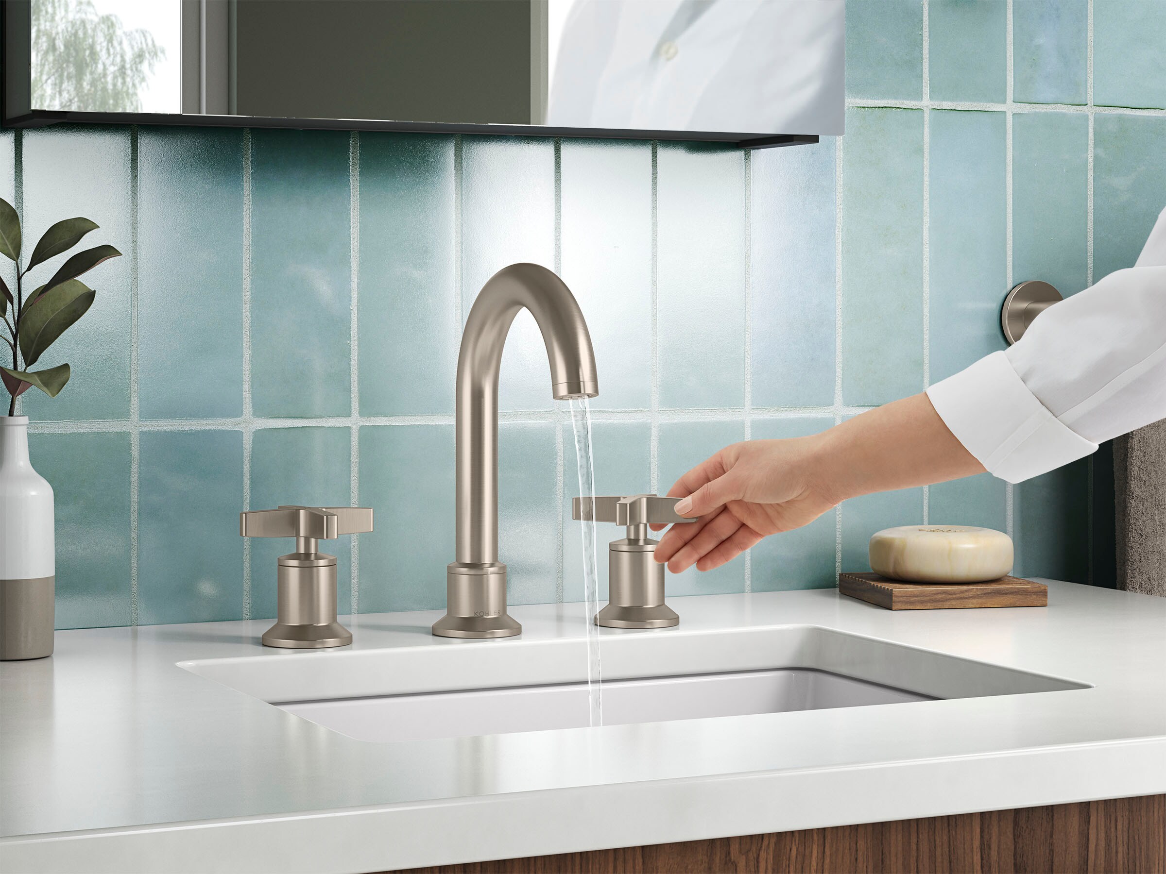 KOHLER REC28733-3D-BN Lavatory-Faucets - View #5