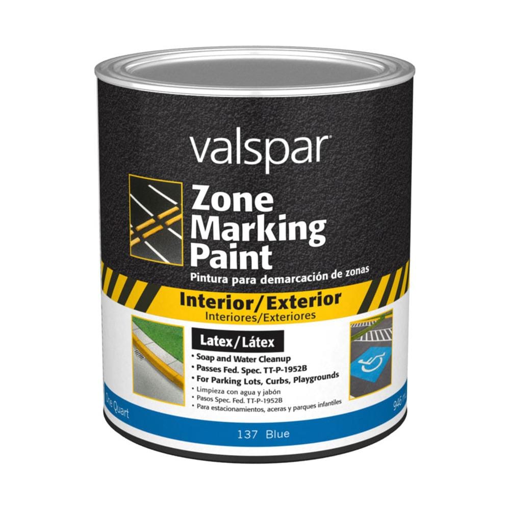 Valspar 024.0000137.005 Zone Blue Latex Marking paint ( 1-quart )