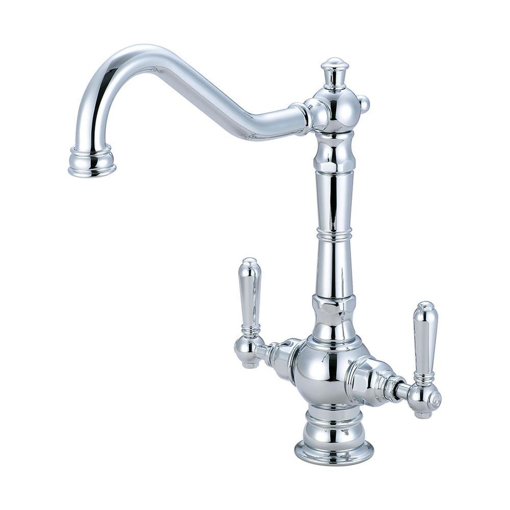 Pioneer Industries Americana Polished Chrome Double Handle High Arc Kitchen Faucet At 6724