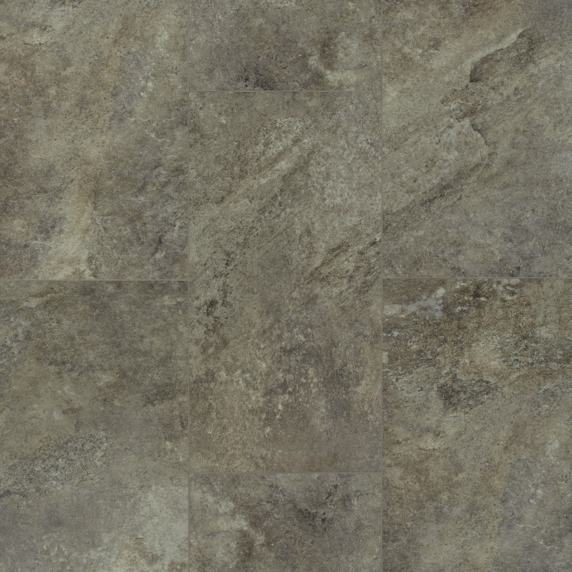 SMARTCORE LX92605059 Riverside Granite Gray Stone look 20-mil x 12-in W x 24-in L Waterproof and Water Resistant Interlocking Luxury Vinyl Tile Flooring ( 15.83-sq ft Carton )