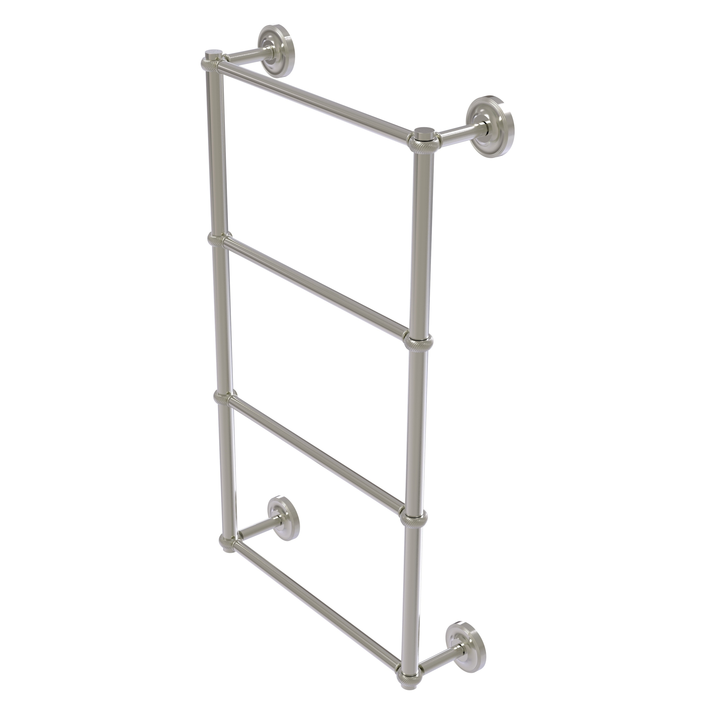 Allied Brass PR-28T-30-SN Prestige Regal 30-in double Satin Nickel Wall mount 4-tier Towel Bar