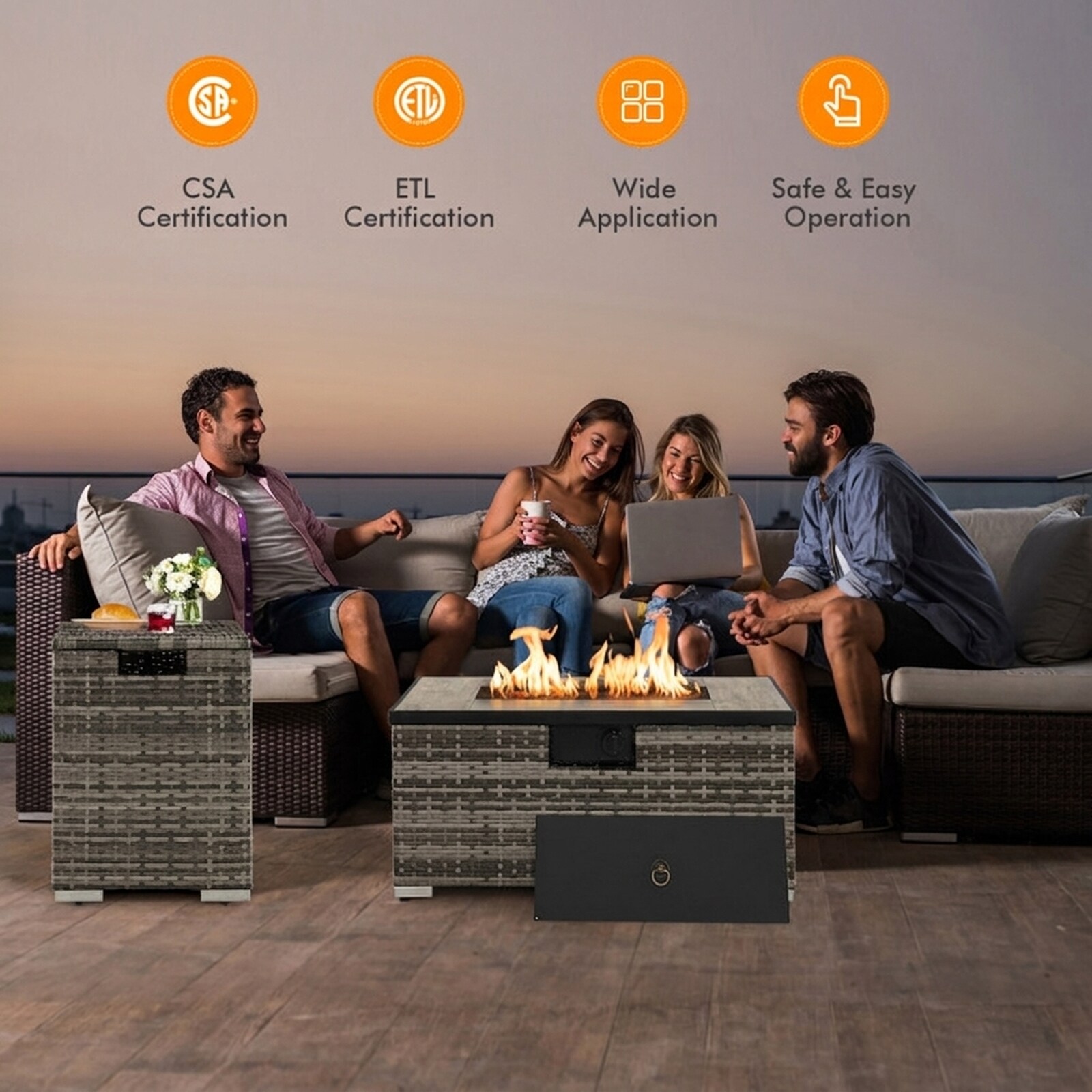 SUGIFT LW108SUGHY1129 Outdoor-Gas-Firepits - View #9