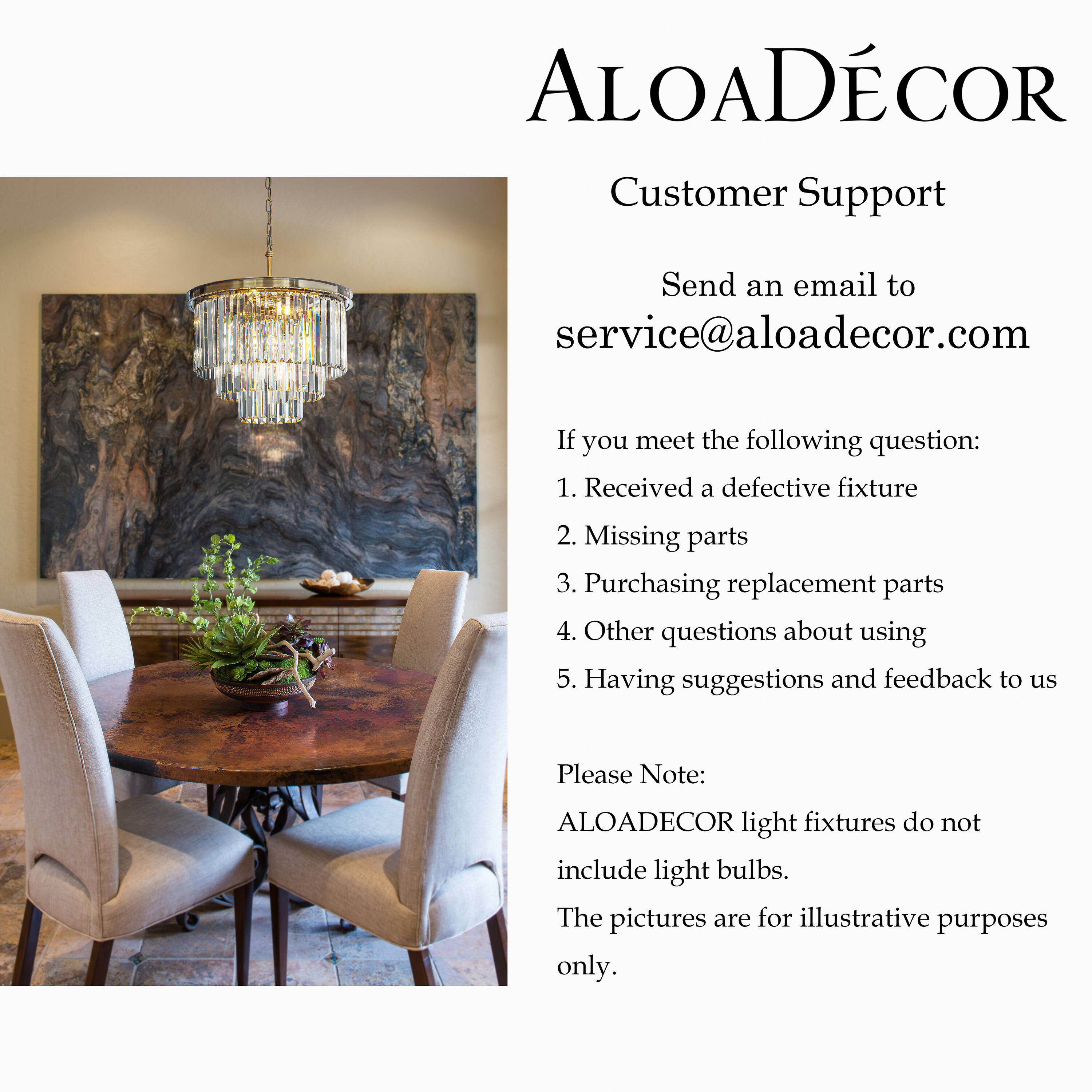AloaDecor Lighting L7042D50AB08A b090015 - View #9