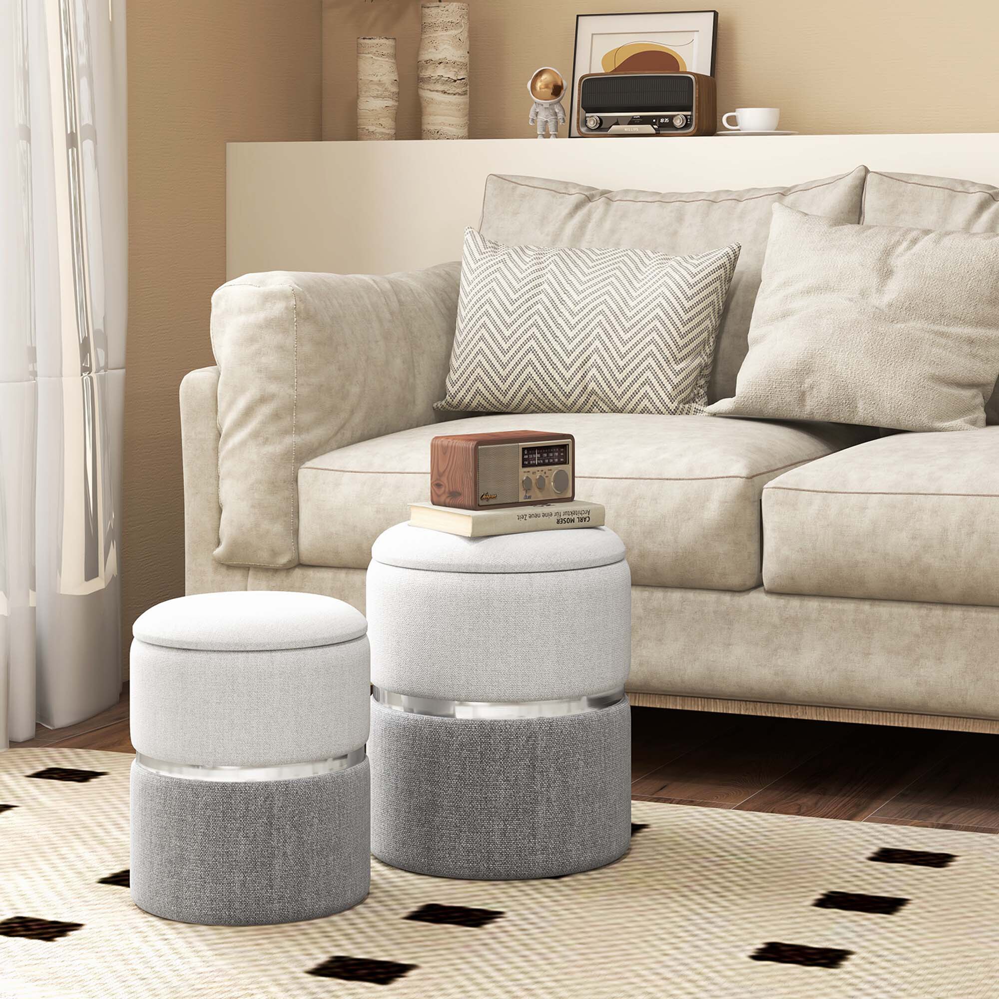 Costway HCST00727 Indoor-Ottomans - View #7