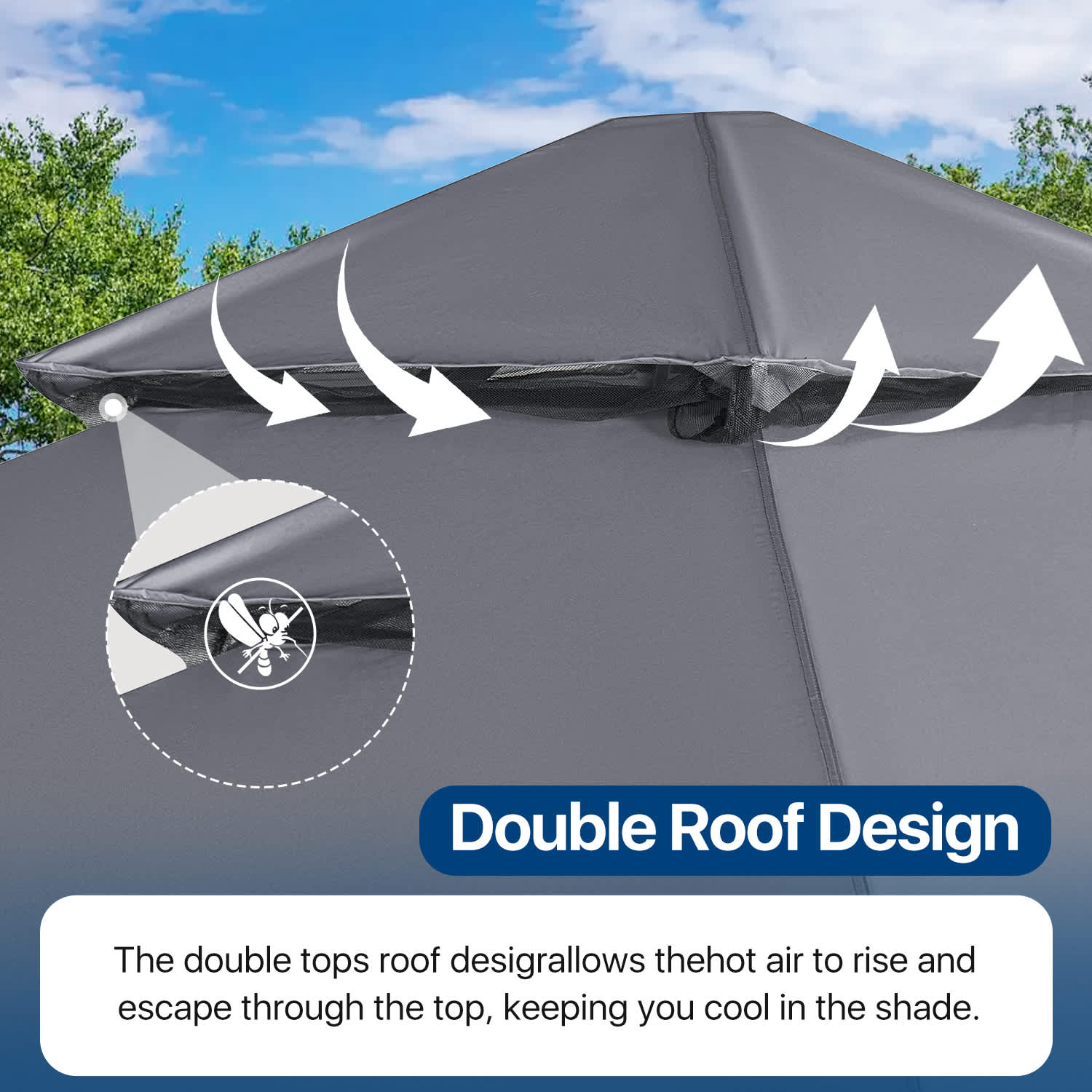 Sunmthink GBSM50G41 Wood-Resin-Gazebos - View #5