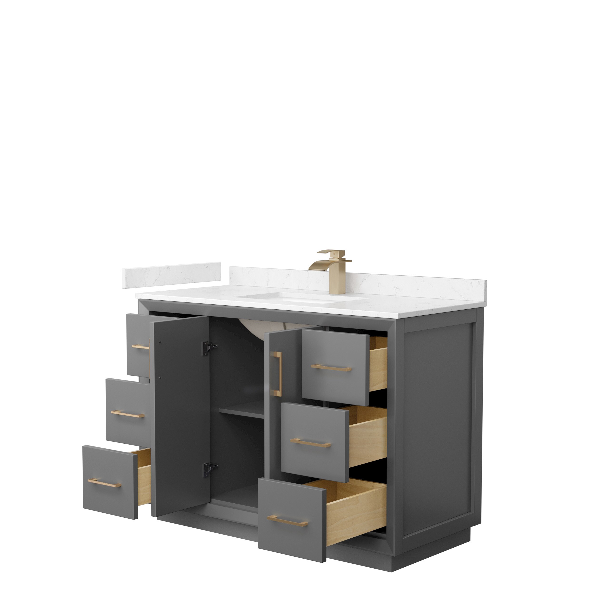 Wyndham Collection WCF414148SGZC2UNSMXX Bath-Vanity-Combo - View #2
