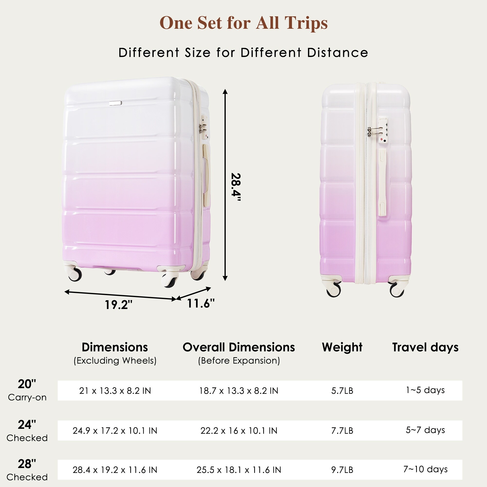 Flynama V613AAM Luggage-And-Luggage-Sets - View #3
