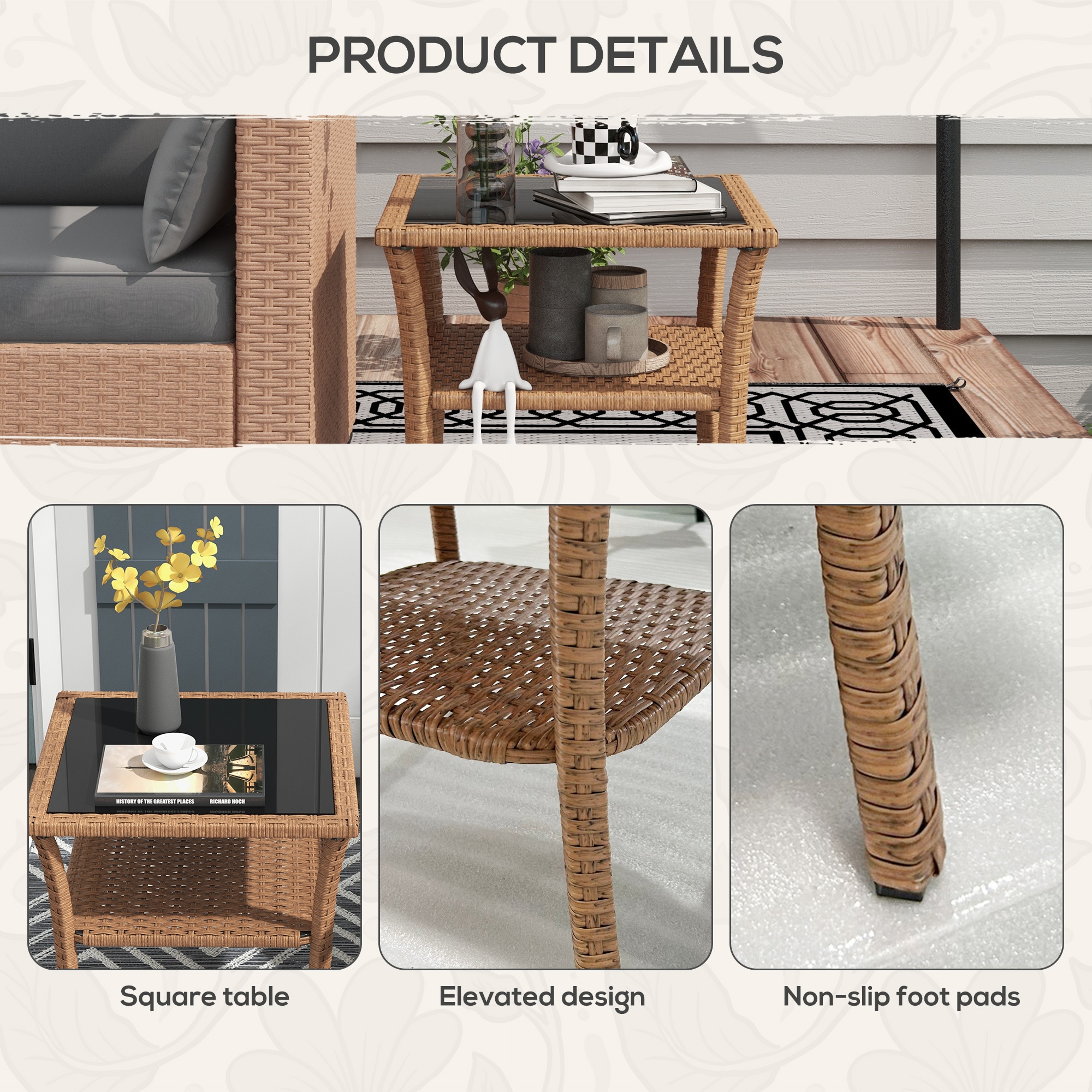 Mondawe MA-GCABQ-289E Patio-Tables - View #5