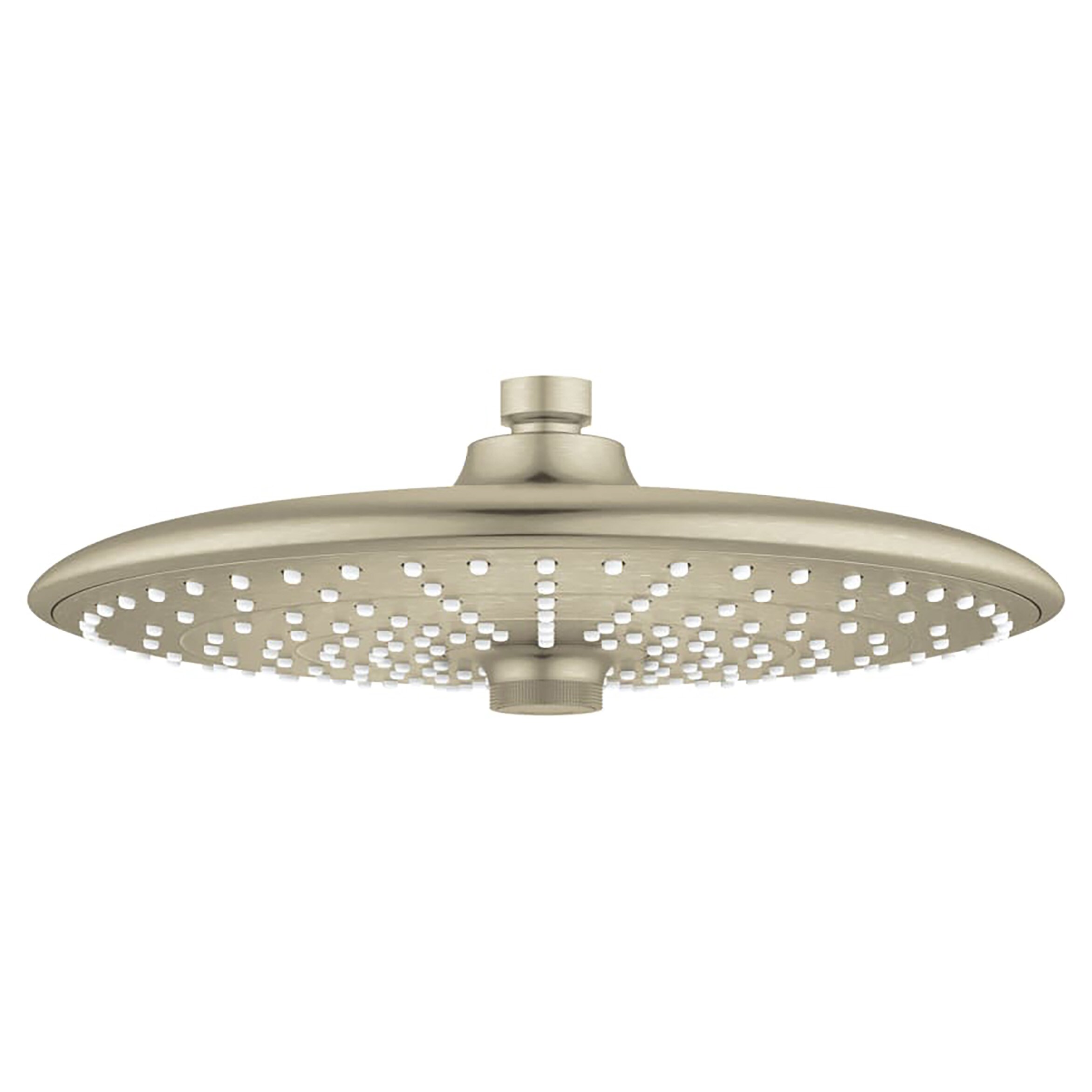 GROHE 26456EN0 3.0 -Spray Brushed Nickel 10.25-in Round Fixed Rain Shower Head 1.8 GPM