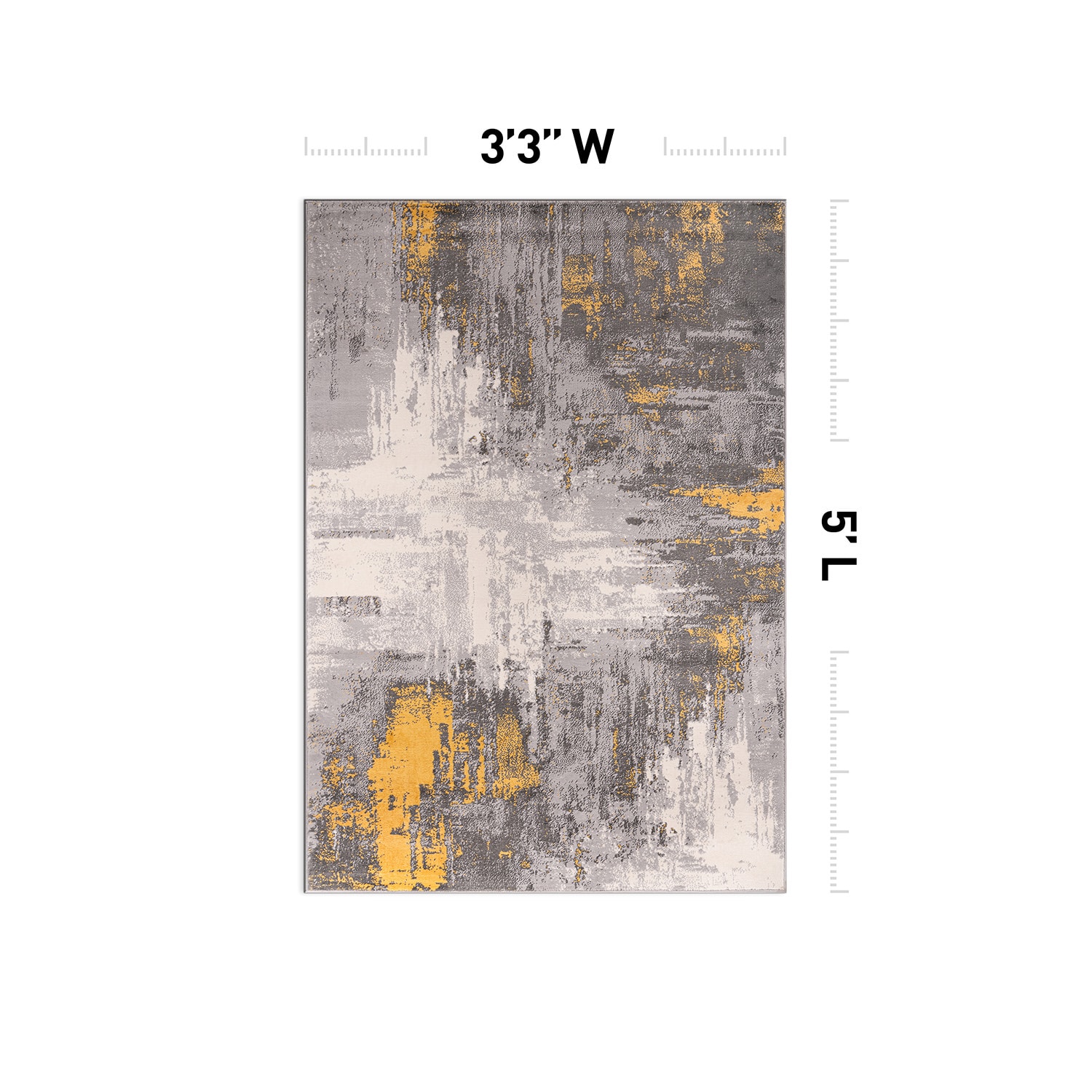 World Rug Gallery 4055YELLOW3X5 rugs - View #2