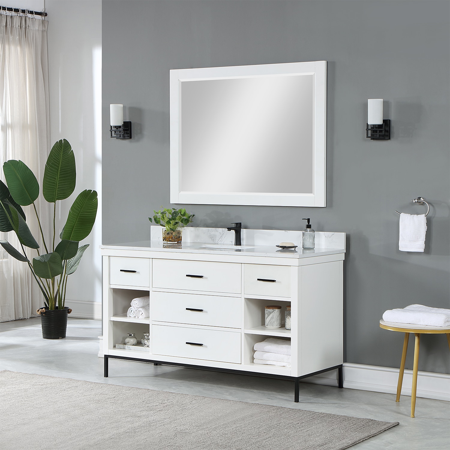 Altair 545060S-WH-AW Bath-Vanity-Combo - View #6